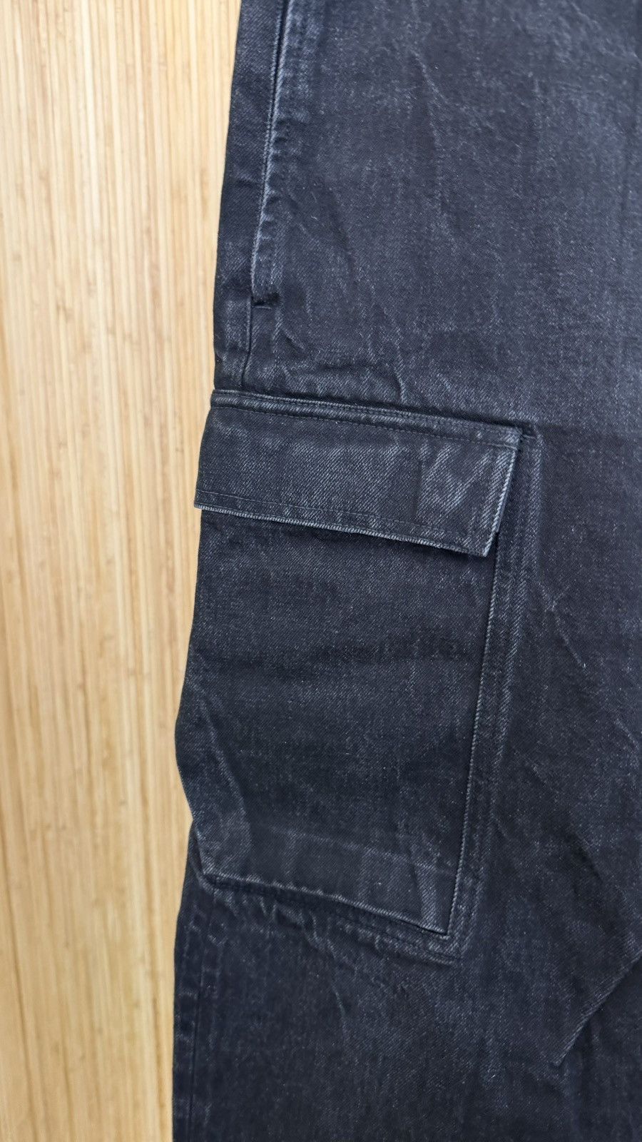 Rick Owens Rick Owens Geth Cargo 16oz Black Black Denim Size US 36 / EU 52 - 5 Thumbnail