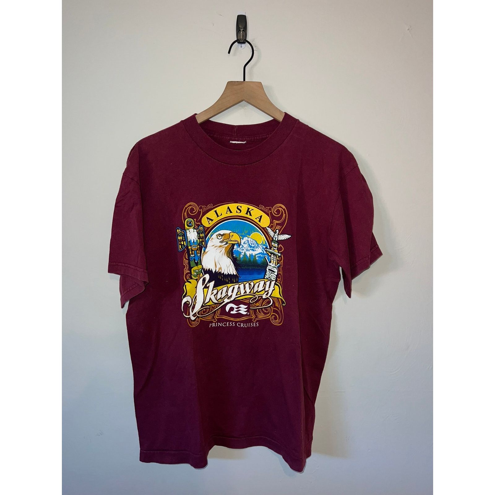 Vintage Vintage Alaksa Skagway Shirt Princess Cruises Red Tee VTG L Size US L / EU 52-54 / 3 - 1 Thumbnail