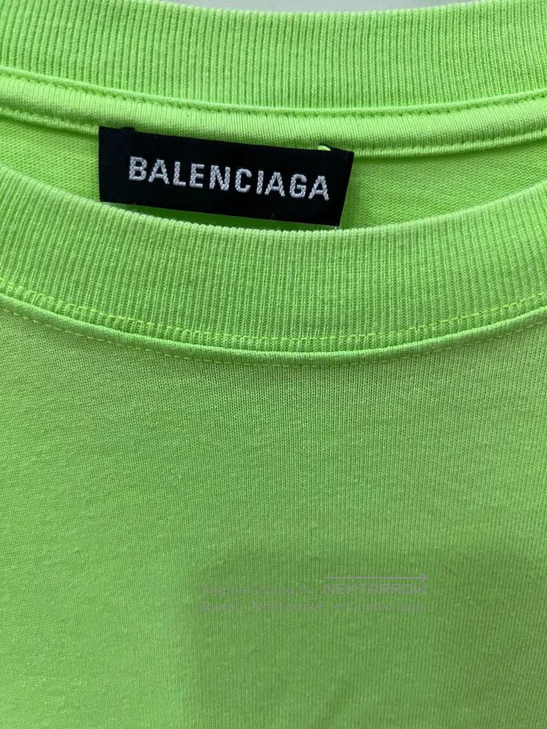 Balenciaga Balenciaga Fluorescent green short-sleeve T-shirt Size US S / EU 44-46 / 1 - 4 Thumbnail