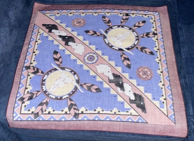 Vintage Vintage 1980 Native American Southwest Bandana! Size ONE SIZE - 5 Thumbnail