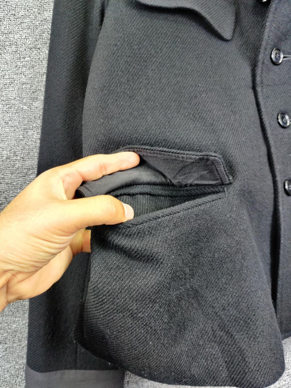 Junya Watanabe Vintage Junya Watanabe Comme Des Garcons Wool Coat Jacket Size US M / EU 48-50 / 2 - 10 Thumbnail