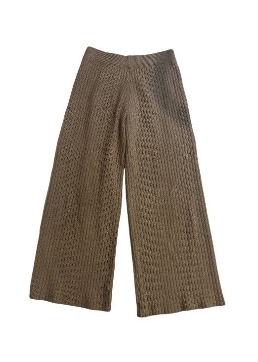 Other Beige wide knit Pants.wp052 Size 26" / US 2 / IT 38 - 1 Thumbnail