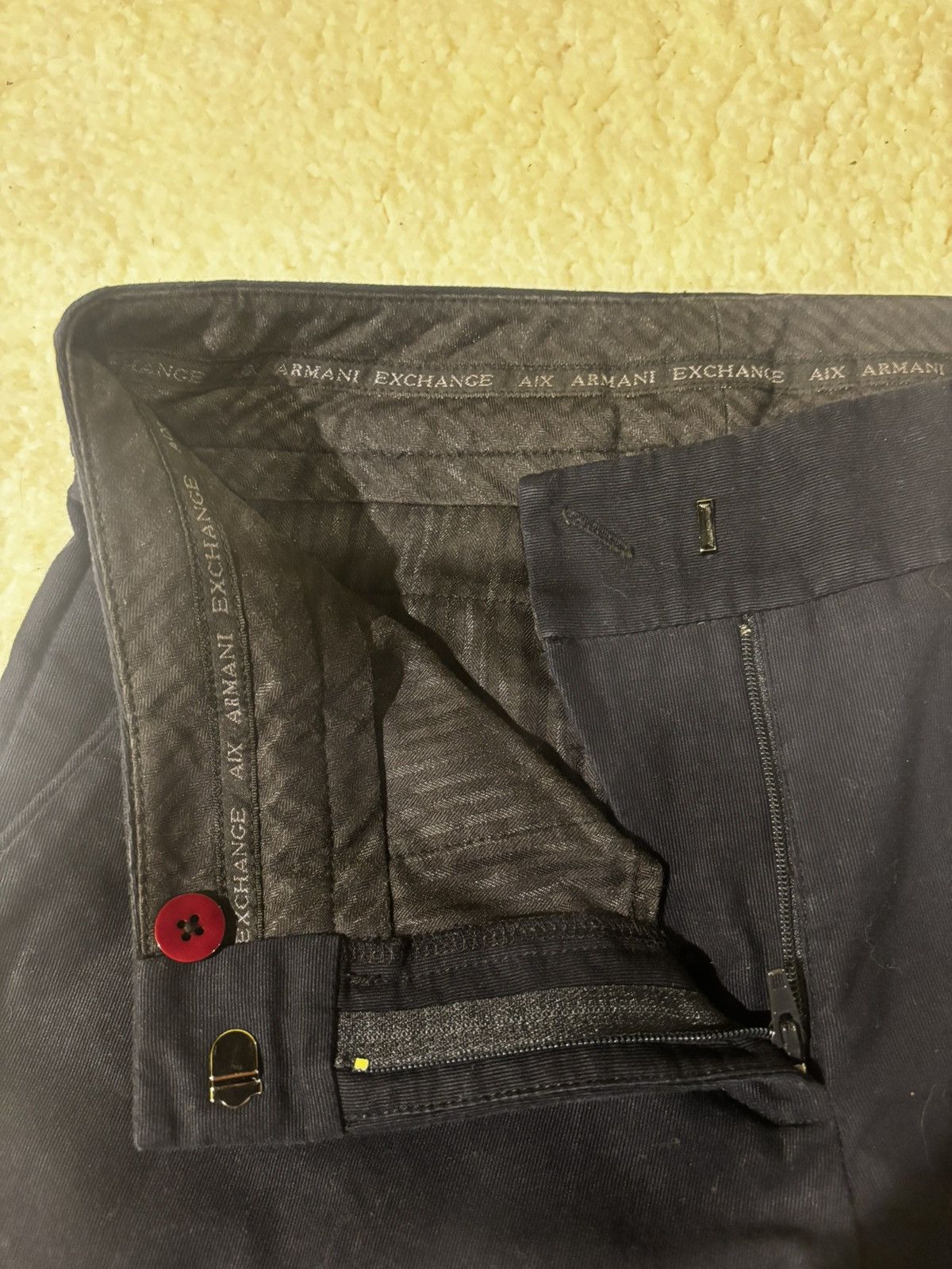 Armani Exchange A/X dark navy wide leg trousers0522 Size 26" / US 2 / IT 38 - 10 Thumbnail