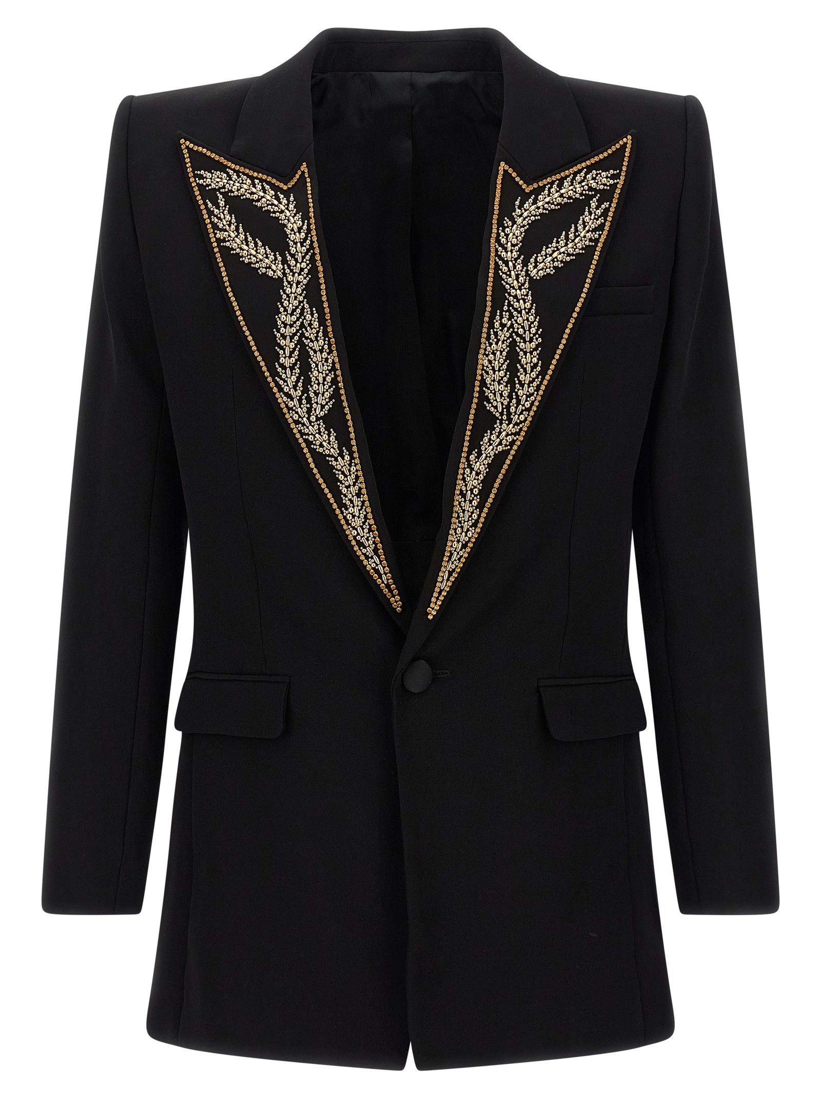 Balmain Leaf Embroidery Blazer Size 52R - 1 Thumbnail