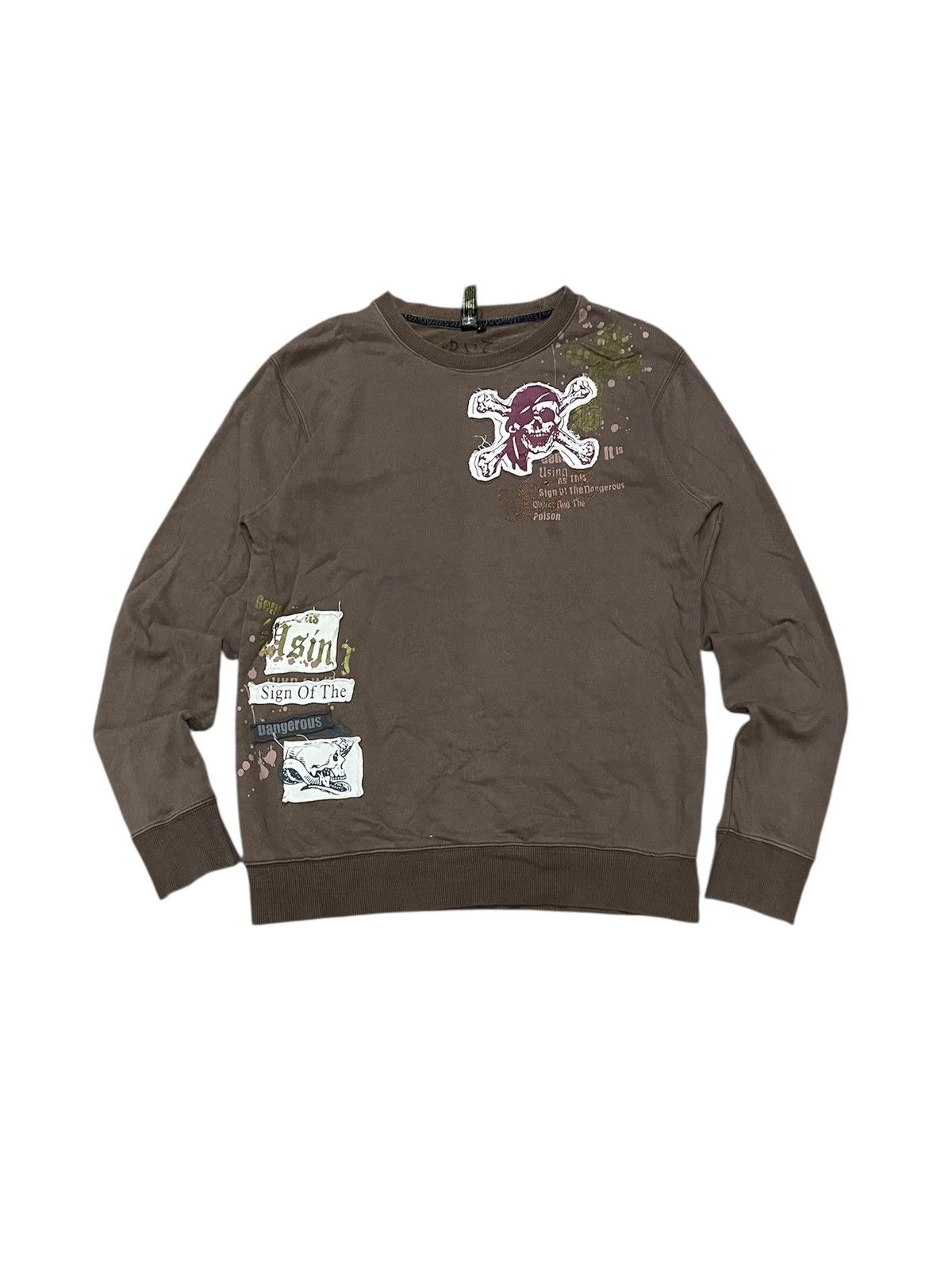 Eternal 2000s ETERNAL SKULL/CROSS DESIGN SUNFADED SWEATSHIRT Size US M / EU 48-50 / 2 - 1 Thumbnail