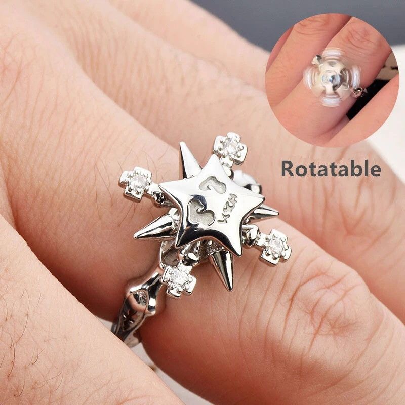 Jewelry Lucky Star Adjustable Ring Size ONE SIZE - 2 Thumbnail