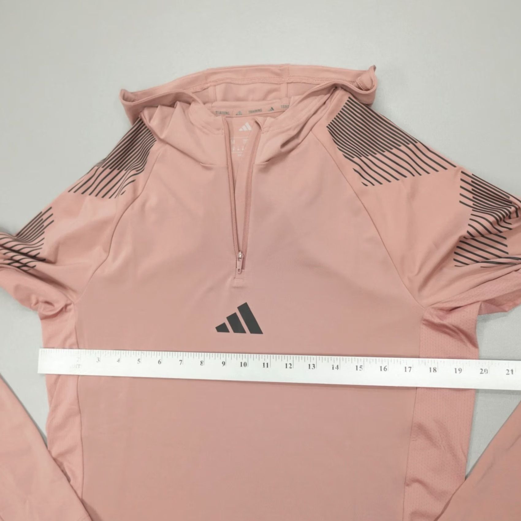 Adidas adidas ProSeries 1/4 Zip Hooded Track Top Men's M Warm Clay Resiltech Shirt Size US M / EU 48-50 / 2 - 5 Thumbnail