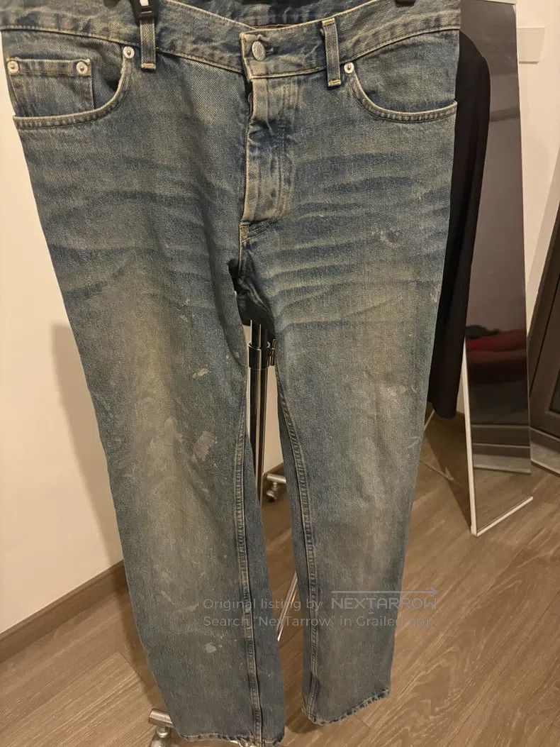 Helmut Lang 1998 Special Issue Splatter Denim Pants