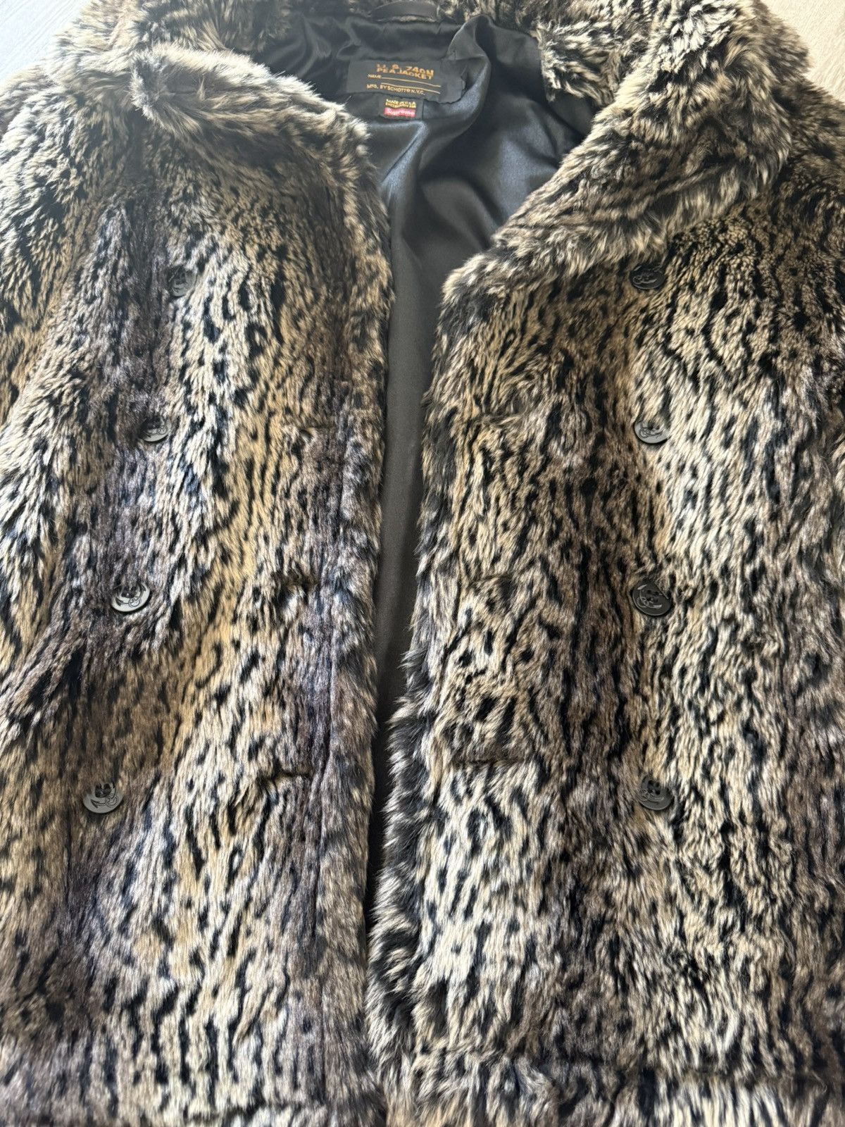 Schott × Supreme FW17 Supreme x Schott Fur Peacoat Size US L / EU 52-54 / 3 - 5 Thumbnail
