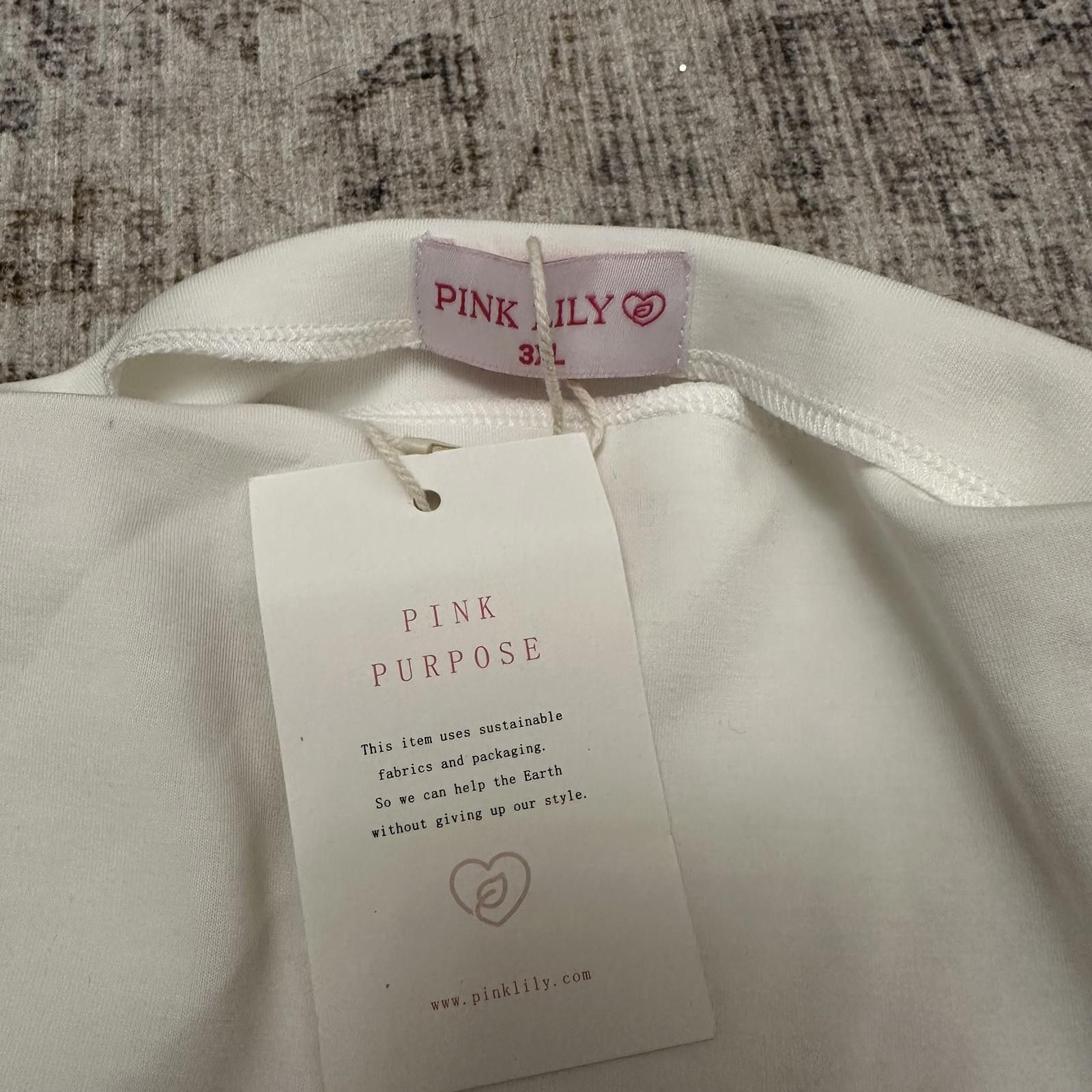 Designer Sustainable Long Sleeve Bodysuit by Pink Lily 3XL Size 3XL / US 20-22 - 2 Thumbnail