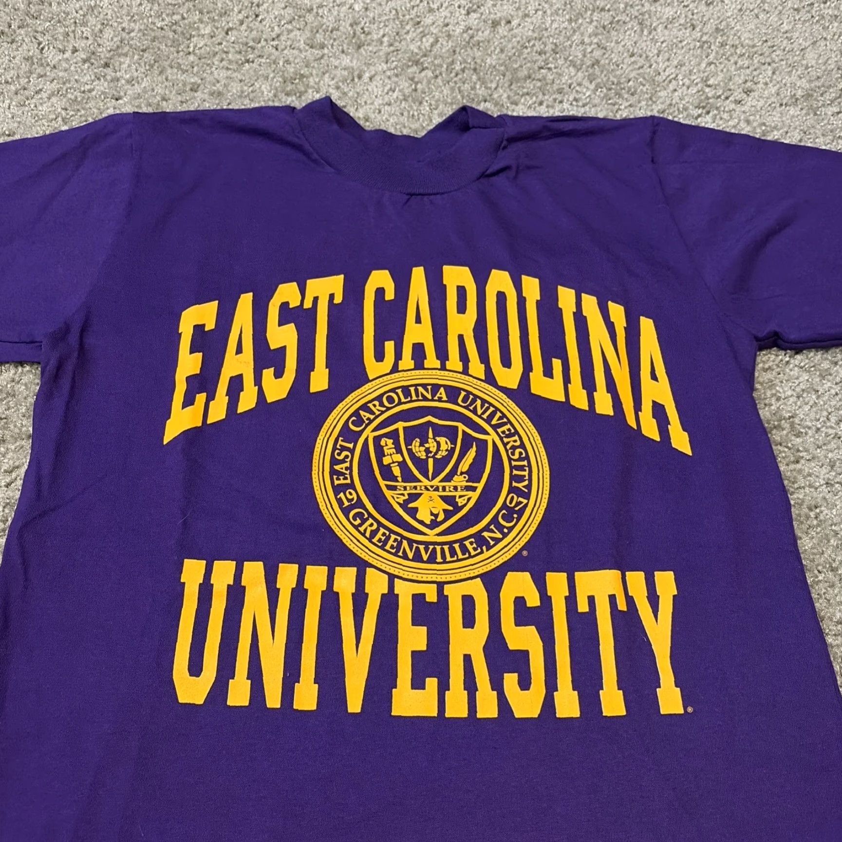 Vintage VINTAGE East Carolina University Pirates NCAA T-Shirt Small Purple Shirt Mens Cotton Exchange Size US S / EU 44-46 / 1 - 3 Thumbnail