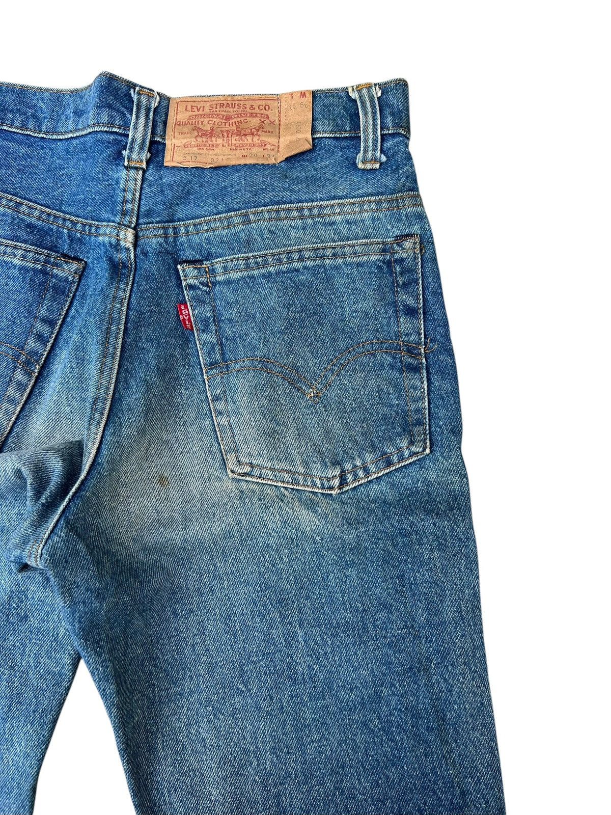 Levi's Vintage 70s Levi’s 517 Talon 42 Mud Denim Flare Jeans Size US 29 - 16 Thumbnail
