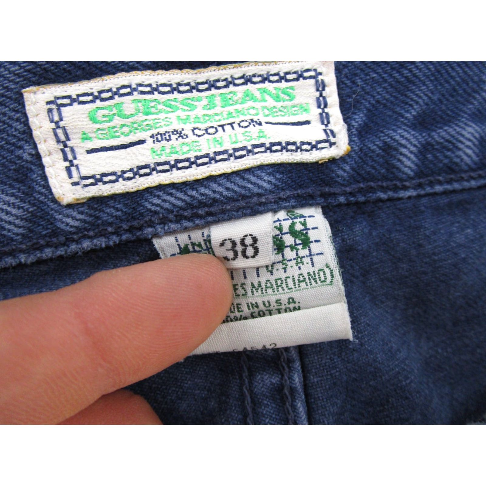 Guess VINTAGE GUESS JEANS by Georges Marciano Men's Denim Jeans 38 38x33 Blue 90s Retro USA Jeans Mens Fashion Comfort 5-Pocket Pattern Solid Size US 38 / EU 54 - 5 Thumbnail