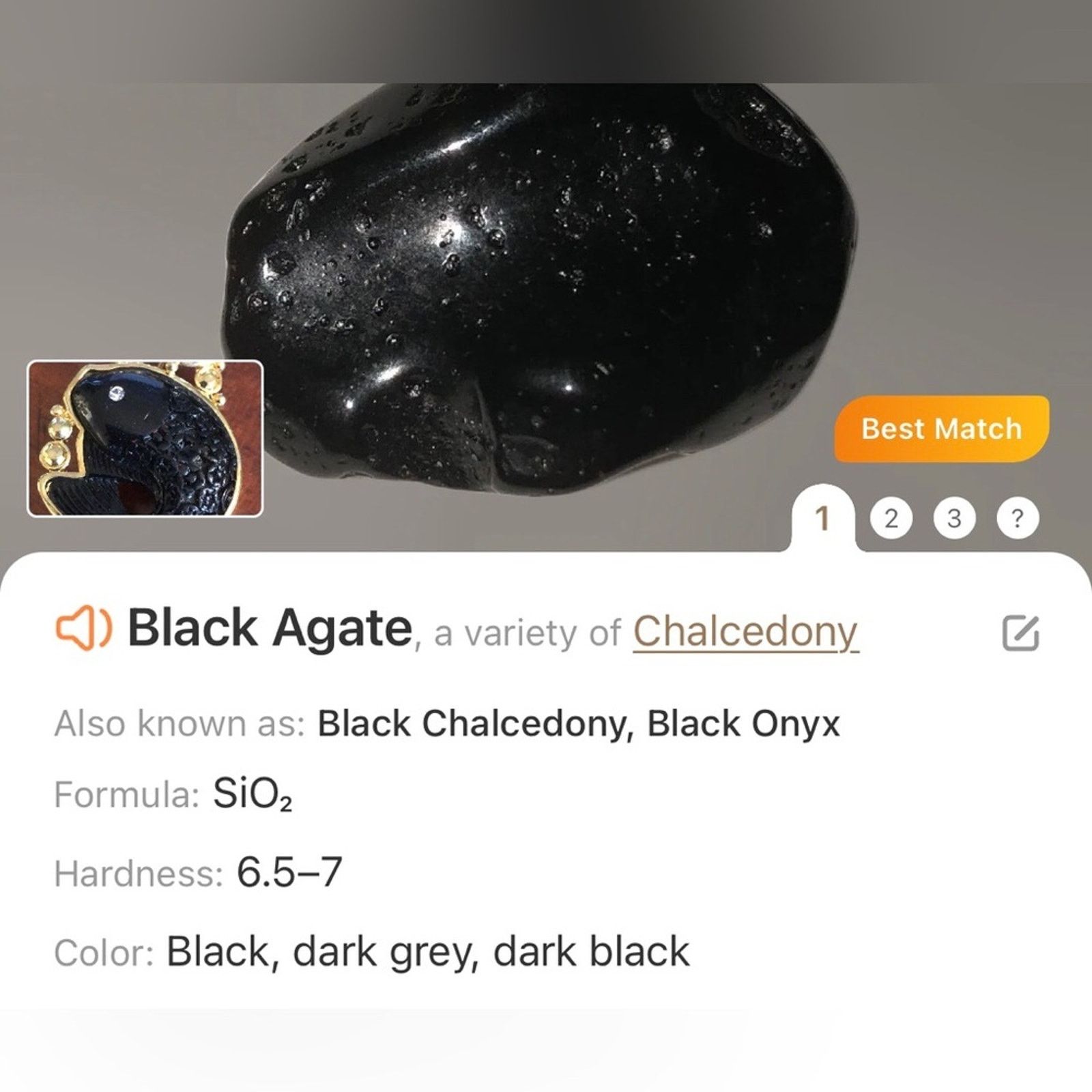 Vintage Vintage hand carved black agate fish brooch pin Size ONE SIZE - 11 Thumbnail