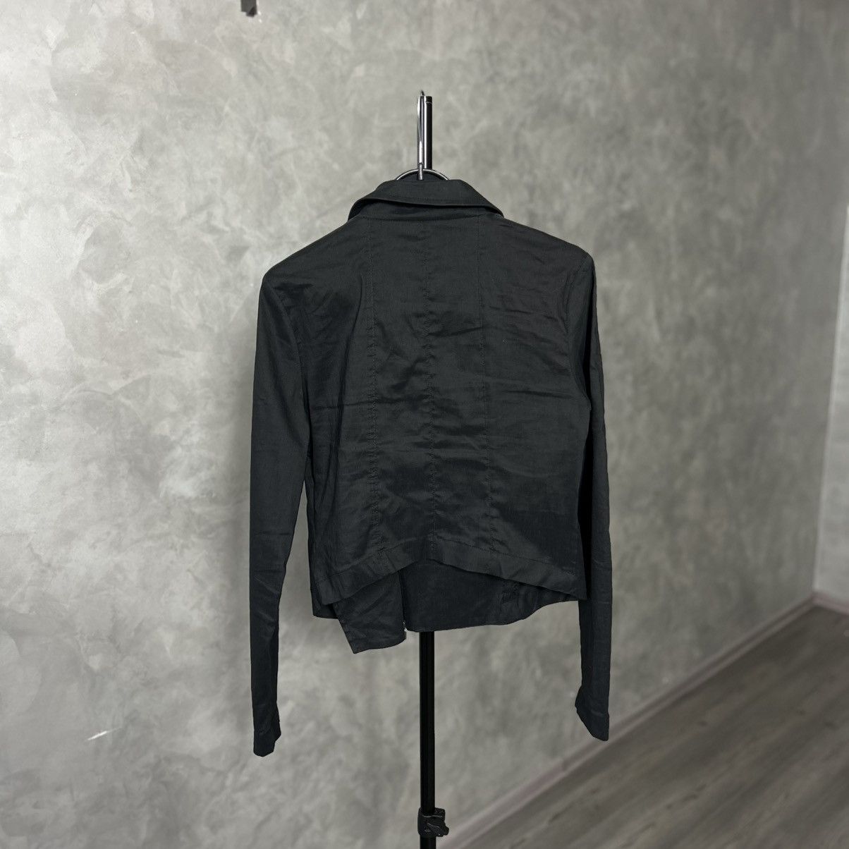Sarah Pacini Sarah Pacini Avantgarde Linen Biker Jacket Style Size XS / US 0-2 / IT 36-38 - 3 Thumbnail