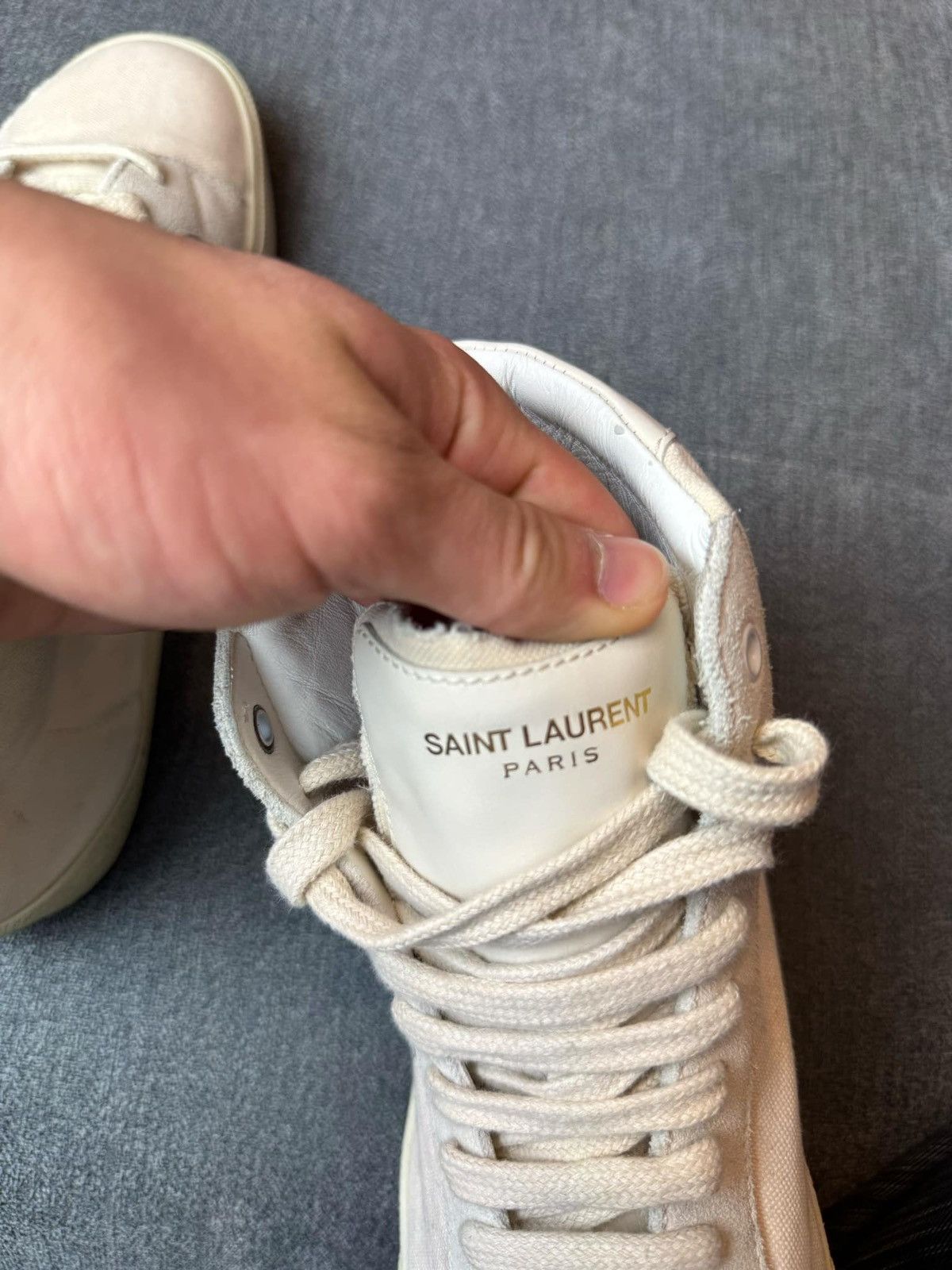 Saint Laurent Paris × Yves Saint Laurent SAINT LAURENT HI TOP SNEAKERS Size US 8.5 / EU 41-42 - 9 Thumbnail