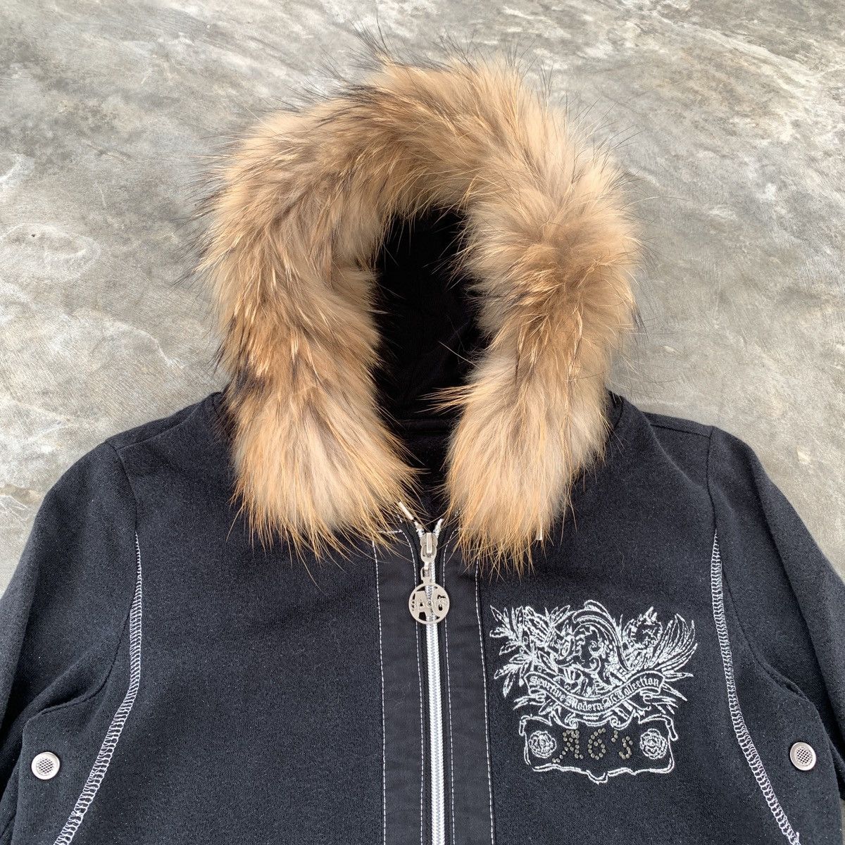 Le Grande Bleu (L.G.B.) A6 Faux Fur Gothic ifsixwasnine LGB Style Zip Hoodie Size M / US 6-8 / IT 42-44 - 3 Thumbnail