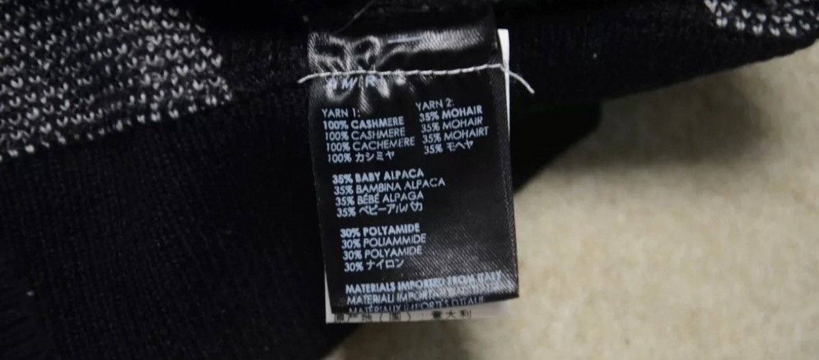 Amiri Amiri checkerboard plush logo sweater 2412-Nextarrow Size US S / EU 44-46 / 1 - 7 Thumbnail