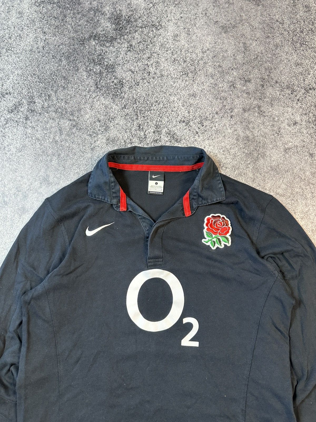 Nike × Vintage Y2k vintage Nike England Long Rugby Streetwear Jersey VTg L Size US L / EU 52-54 / 3 - 2 Thumbnail
