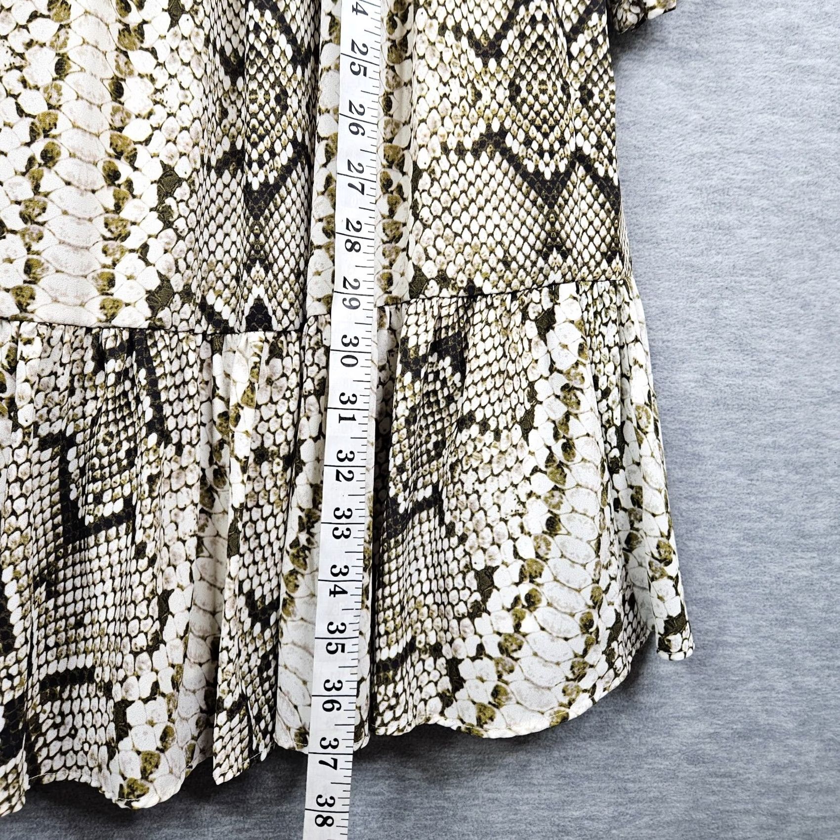 J.Crew J.CREW Cinched Waist Snakeskin Glendale Long Sleeve Dress XS Girls? Size XS / US 0-2 / IT 36-38 - 4 Thumbnail