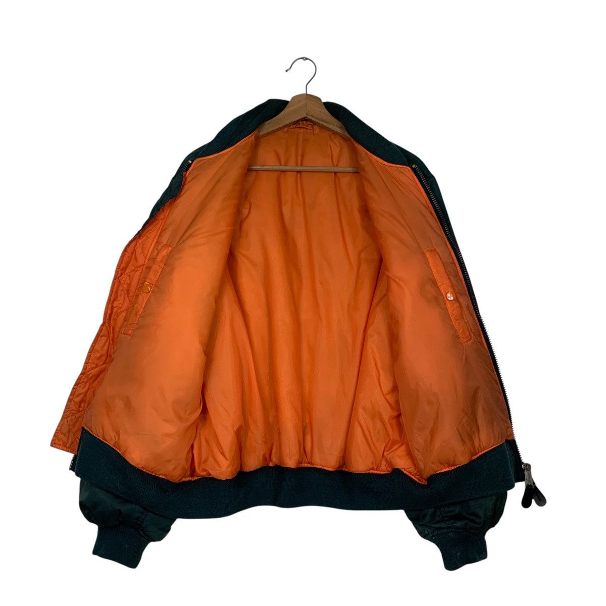 Vintage 90's PHANTOM MILITARY Ma1 Flight Bomber Jacket #2490-C112 Size US L / EU 52-54 / 3 - 13 Thumbnail