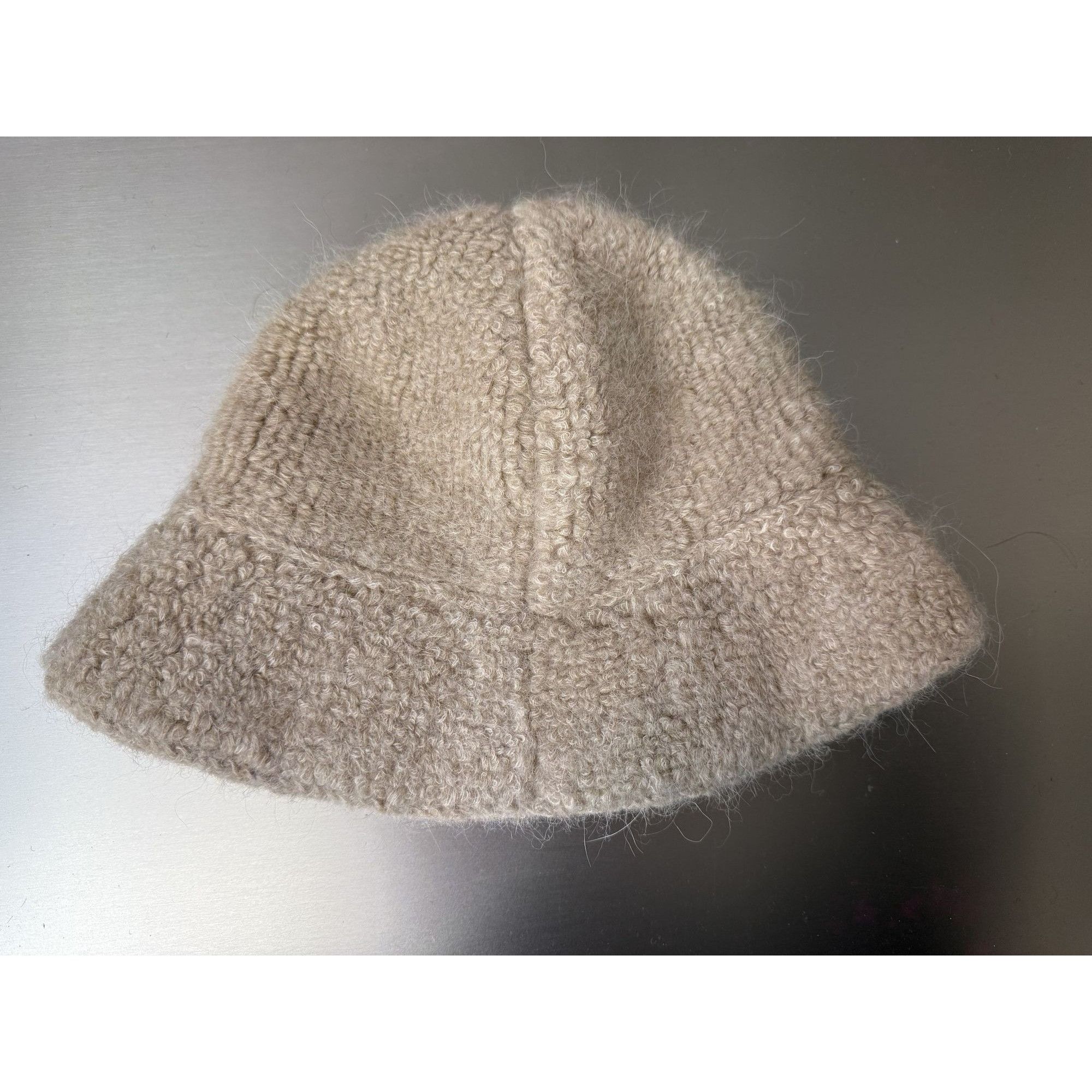Celine Celine Beige Wool & Alpaca Blend Bucket Hat With Embroidered Size ONE SIZE - 2 Thumbnail