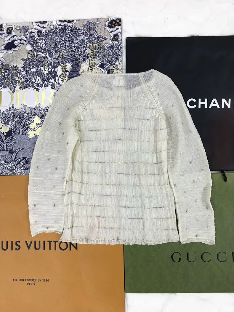 Chanel Chanel Greek series gold thread long sleeves Size XXS / US 00 / IT 34 - 2 Thumbnail