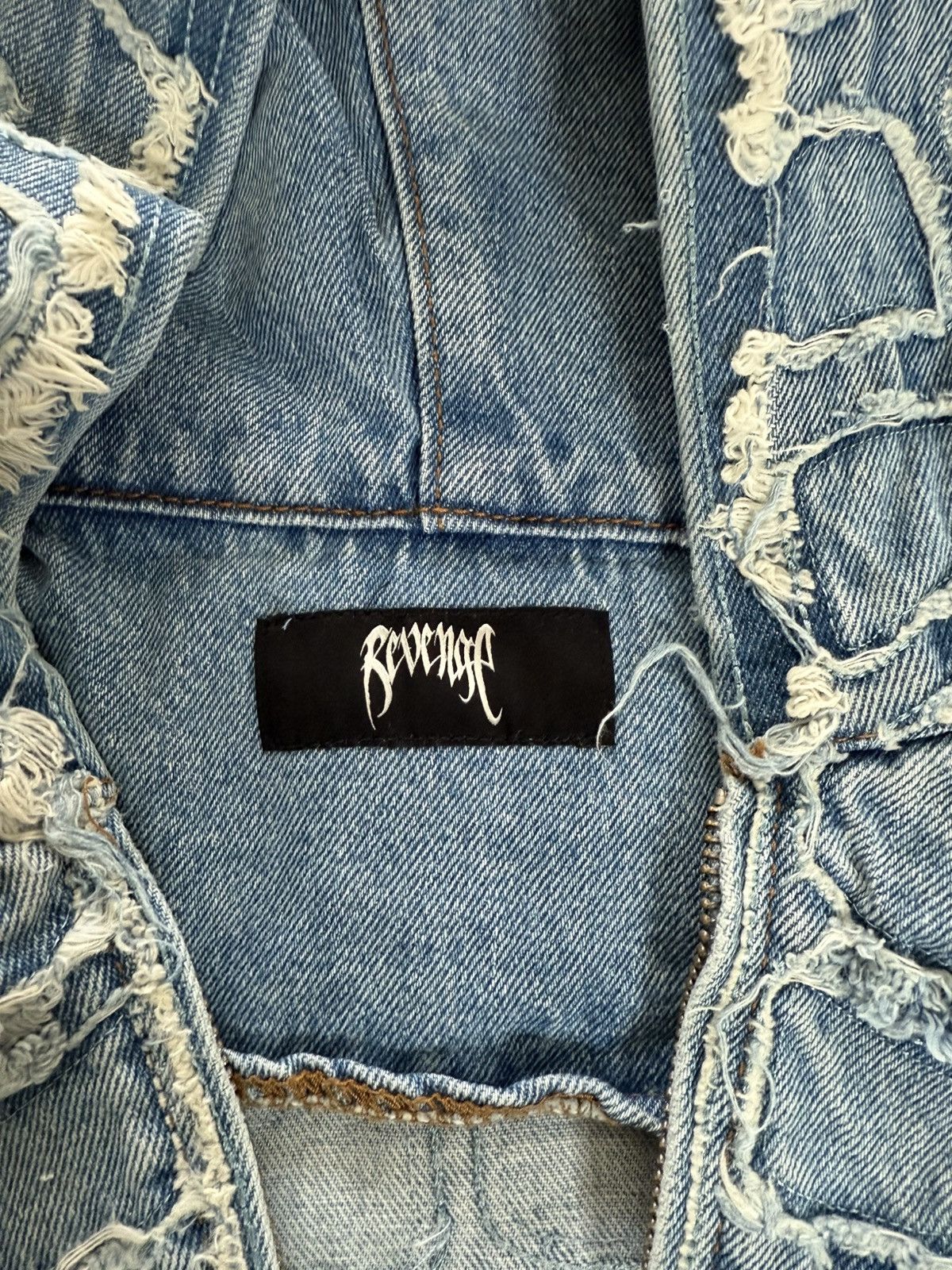 Revenge Revenge spider web denim jacket Size US XXL / EU 58 / 5 - 7 Thumbnail