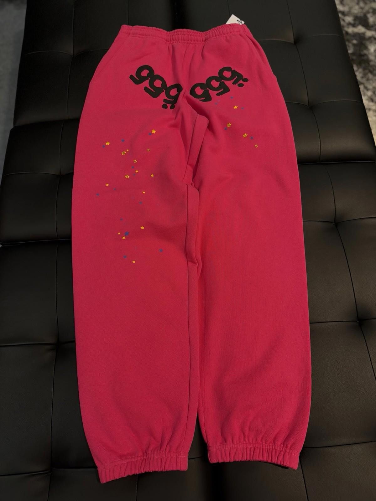Sp5der Size S - Sp5der Worldwide Pink Sweatpants Spider Size US 30 / EU 46 - 2 Thumbnail