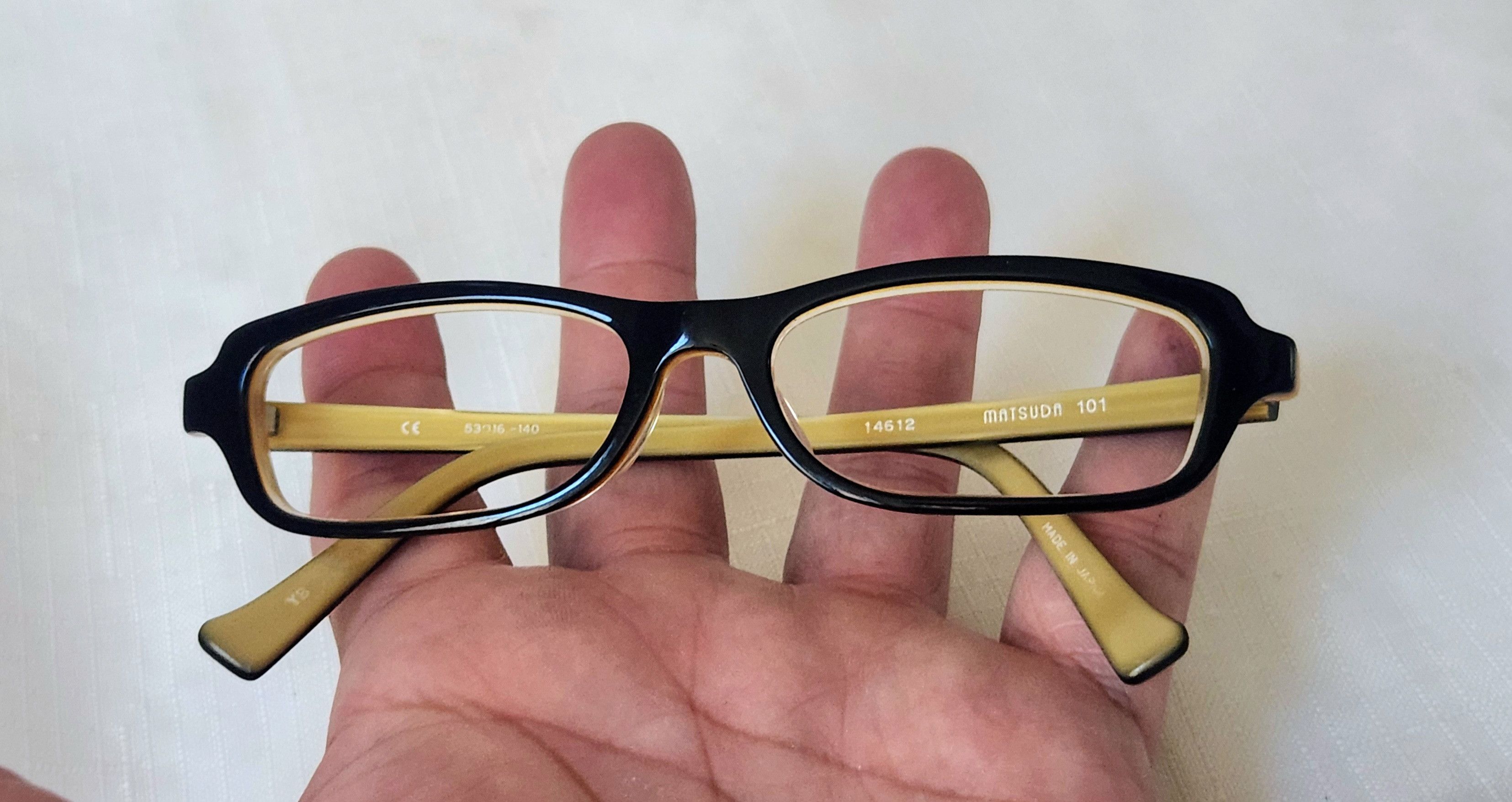 Matsuda Matsuda 101 14612 vintage eyeglasses 53-16-140 optical Size ONE SIZE - 12 Thumbnail