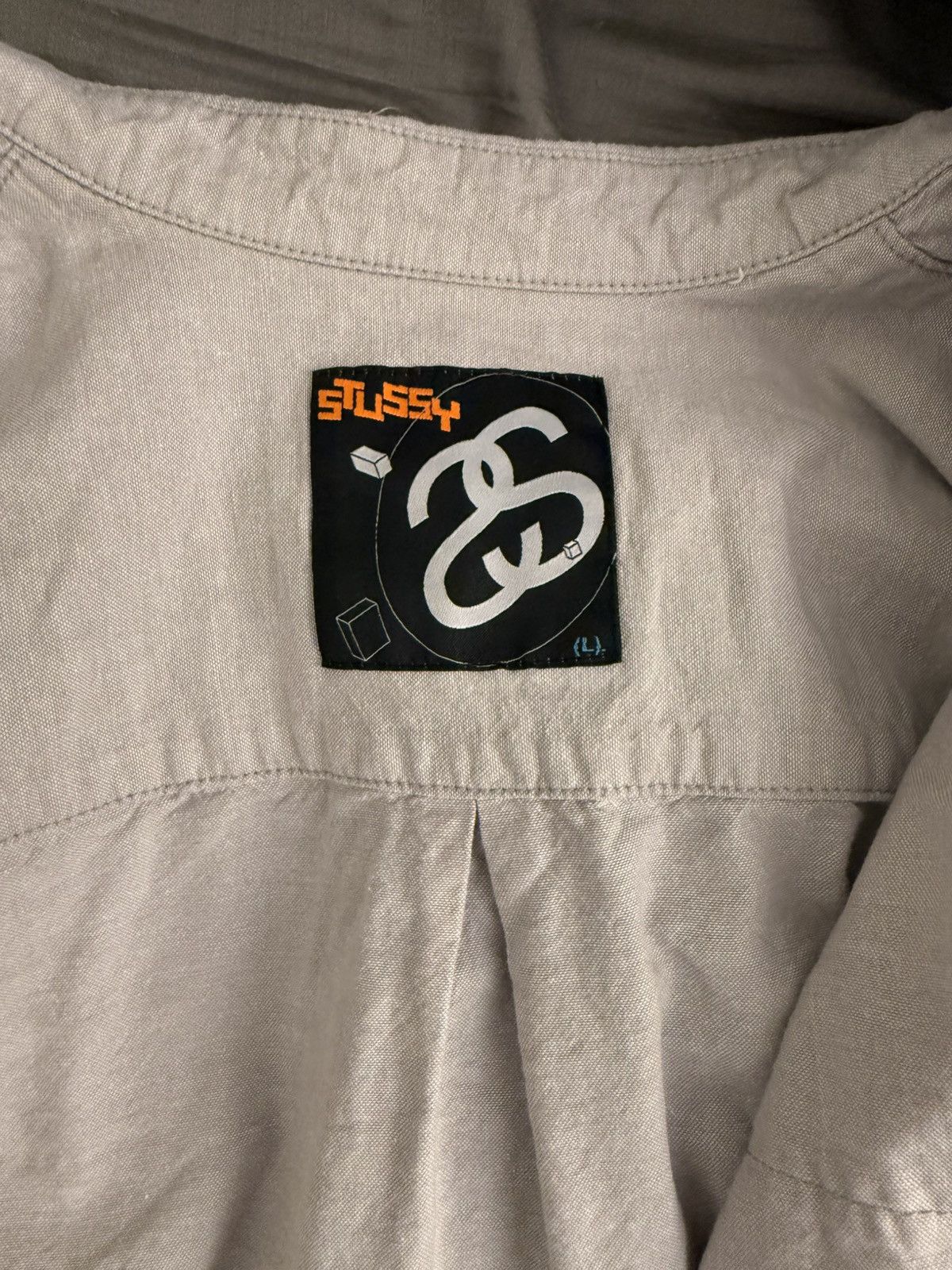 Stussy Vintage Stussy Grey Button Up Size US L / EU 52-54 / 3 - 3 Thumbnail