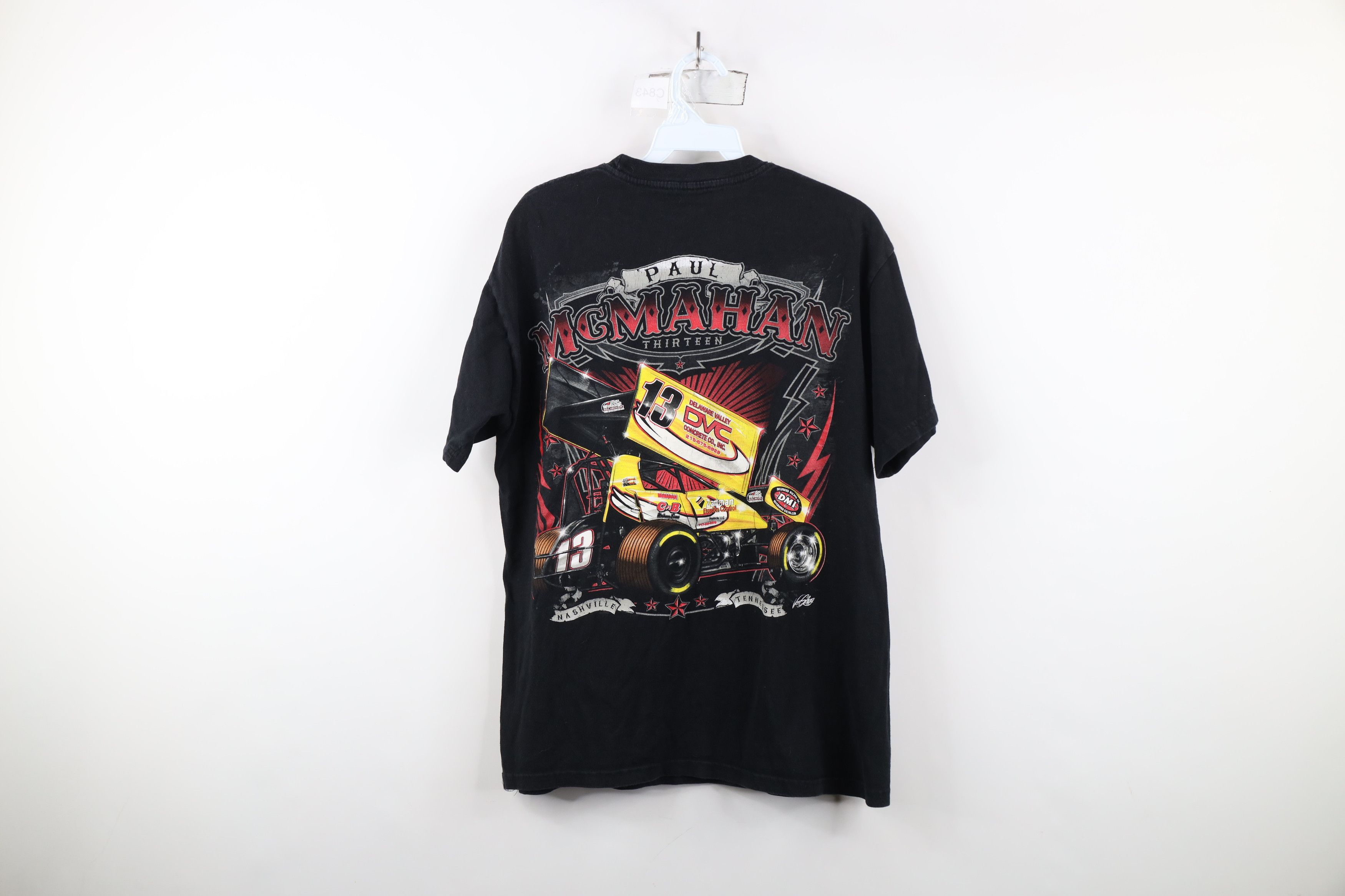 Vintage Vintage Y2K Streetwear Paul McMahan Racing T-Shirt Black Size US M / EU 48-50 / 2 - 12 Thumbnail