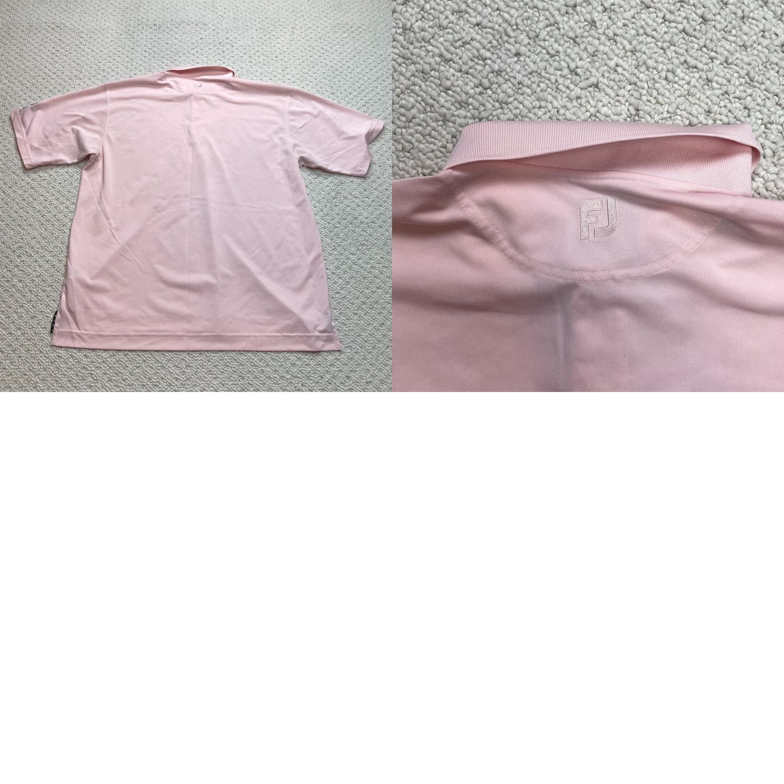 Vintage FJ Pro Dry Pique Polo Shirt 2XL Light Pink Golf Short Sleeve Mens Size US XXL / EU 58 / 5 - 9 Thumbnail