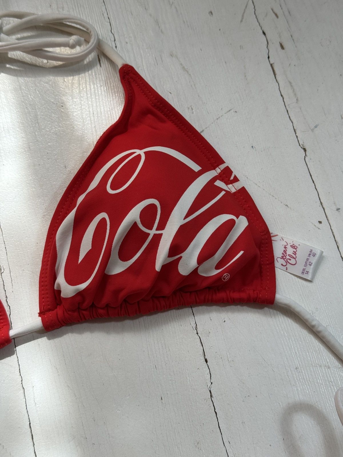 Coca Cola VINTAGE COCA&COLA 2000s BIKINI SWIMSUIT SET Size ONE SIZE - 4 Thumbnail