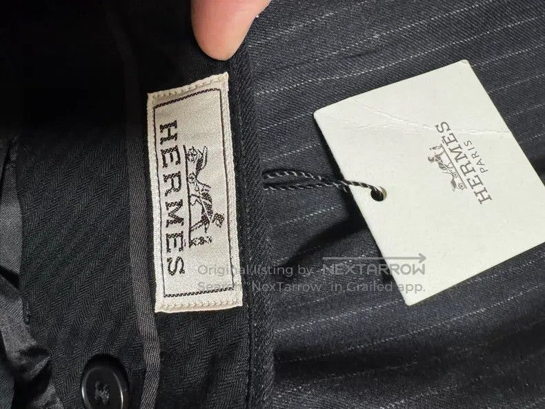 Hermes Hermes Casual pants with 98% wool and 2% mulberry silk Size US 44 / EU 60 - 6 Thumbnail