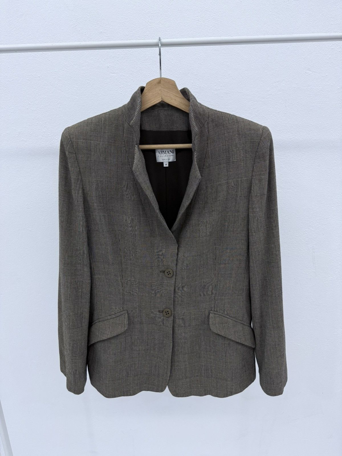 Armani Armani Collezioni 2 way Checked Blazer Jacket “Italy Luxury” Size M / US 6-8 / IT 42-44 - 1 Thumbnail