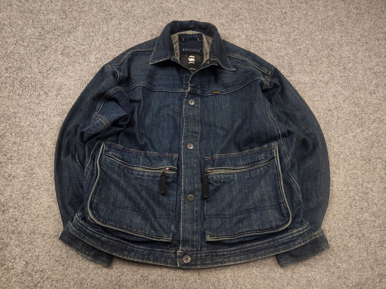 G-Star G-Star RAW Utility Coach Dakota Cargo Denim Vintage Jacket Size US L / EU 52-54 / 3 - 3 Thumbnail