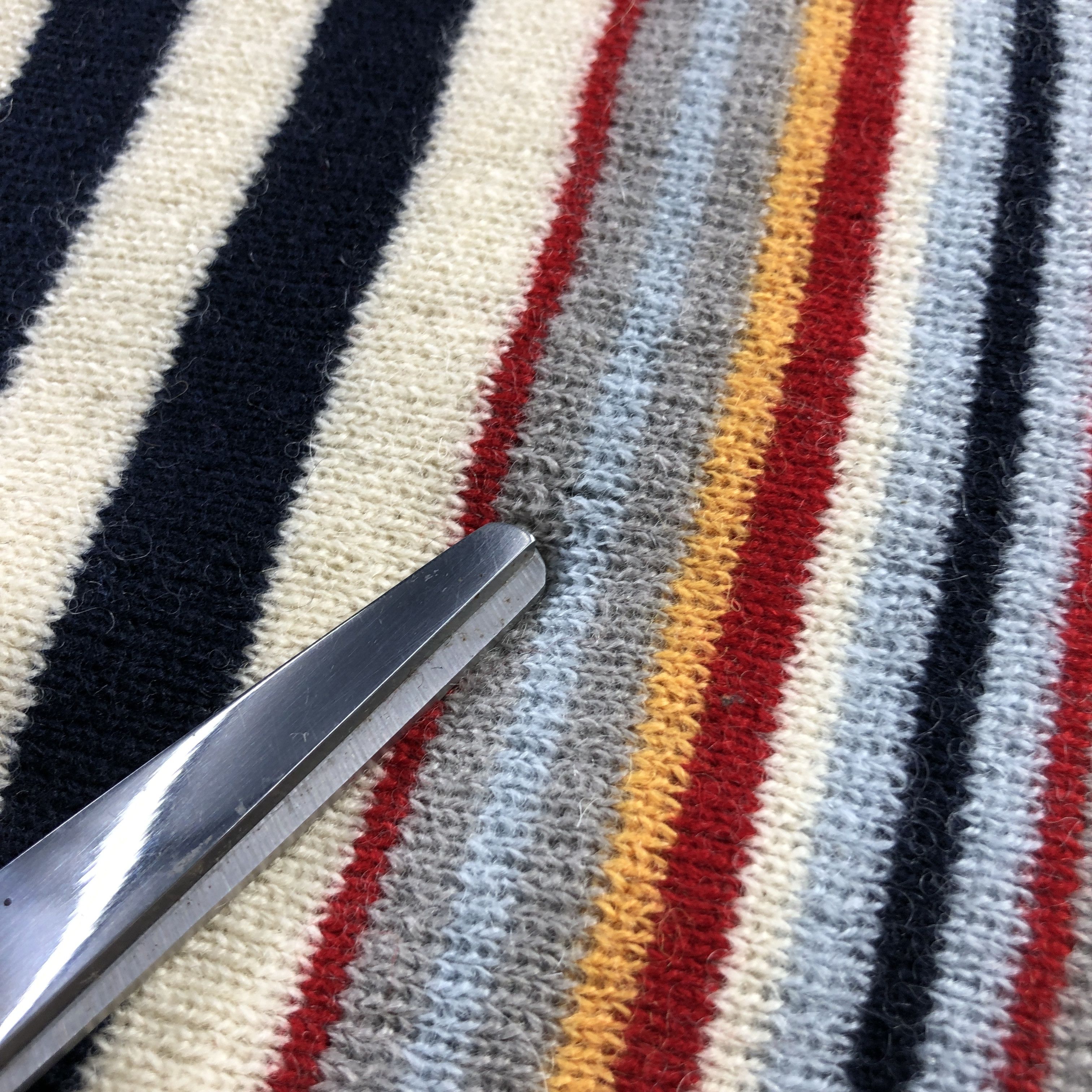 Courreges Courreges Striped Wool Scarf Muffler V2956 Size ONE SIZE - 10 Thumbnail