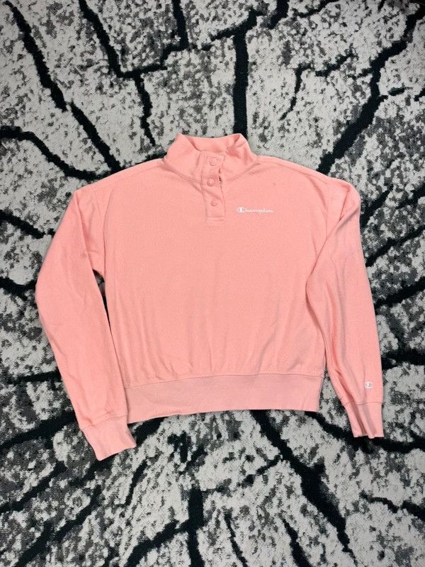 Champion Champion halfzip fleece pink logo S Size S / US 4 / IT 40 - 1 Thumbnail