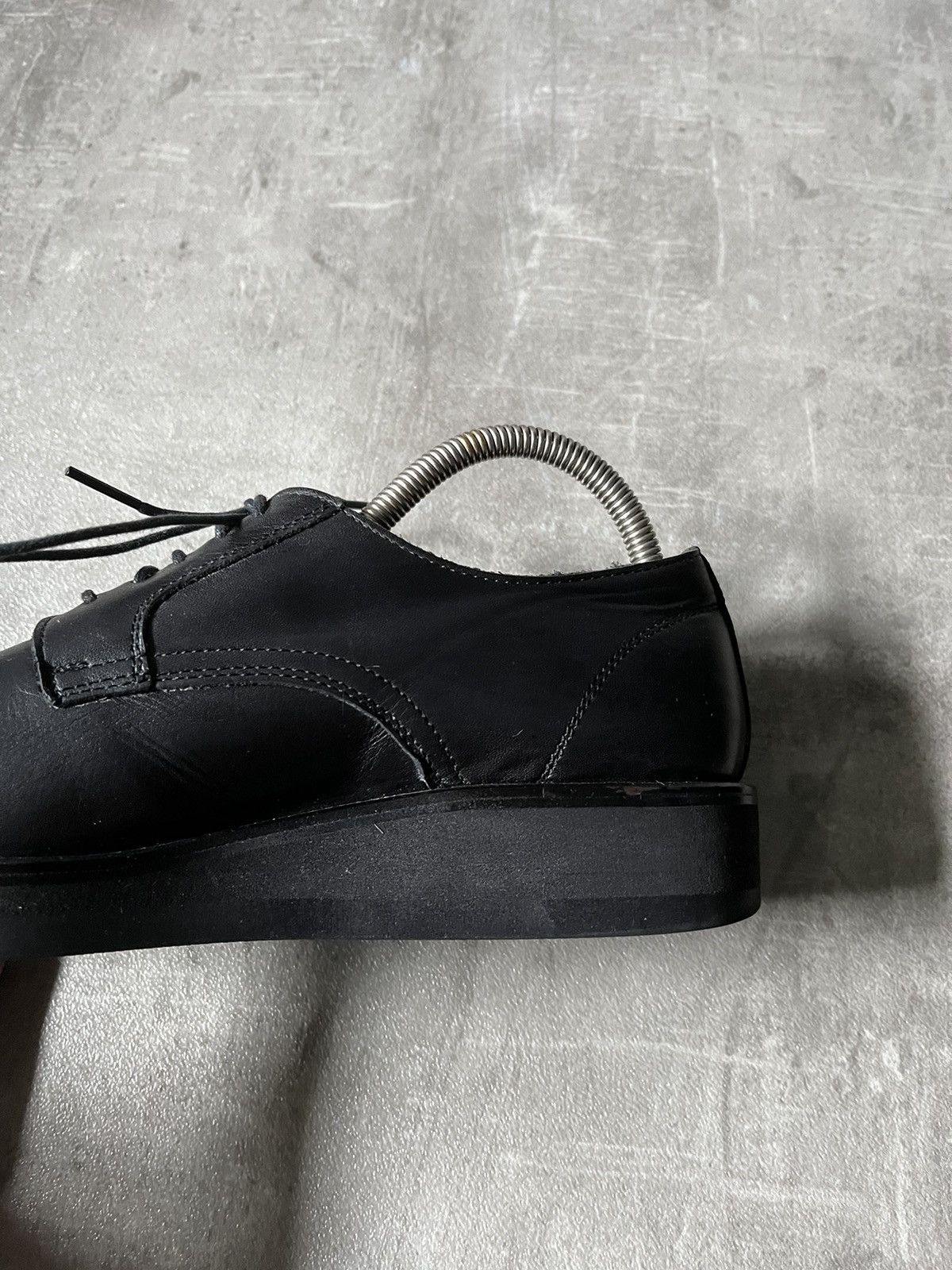 Yohji Yamamoto Yohji Yamamoto +NOIR black leather formal shoes Size US 8 / EU 41 - 3 Thumbnail