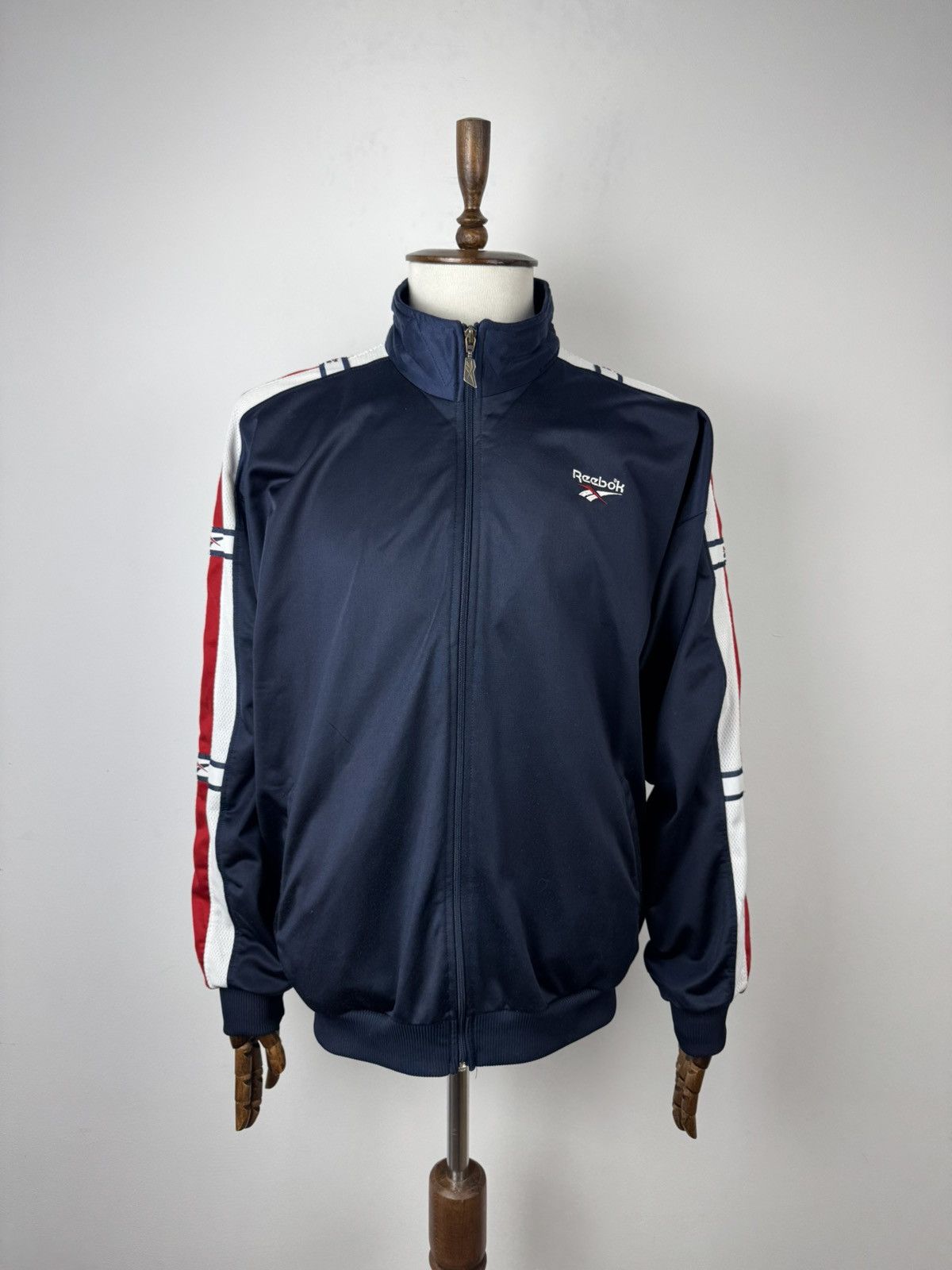 Reebok × Vintage Vintage Reebok Retro 90’ Track Top Casual Style Jacket Size US XL / EU 56 / 4 - 1 Thumbnail