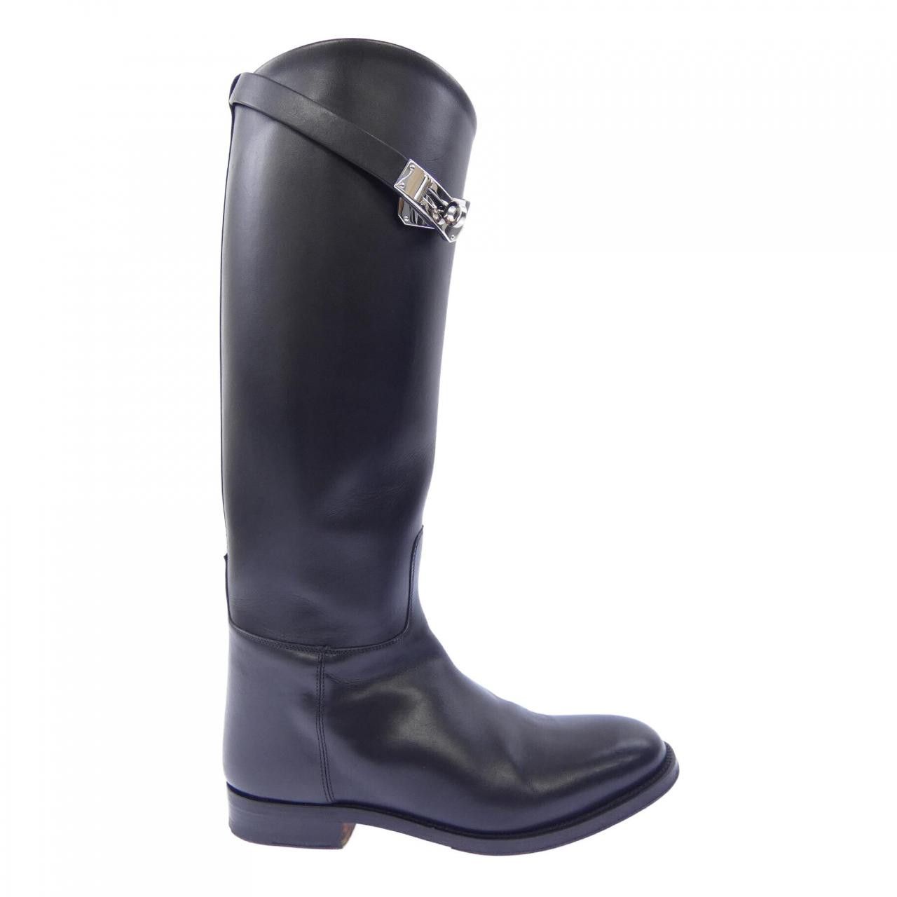 Hermes Hermes Hermes Jumping Box Calf Long Boots Leather Shoes DUTY FREE for USA Size ONE SIZE - 1 Thumbnail