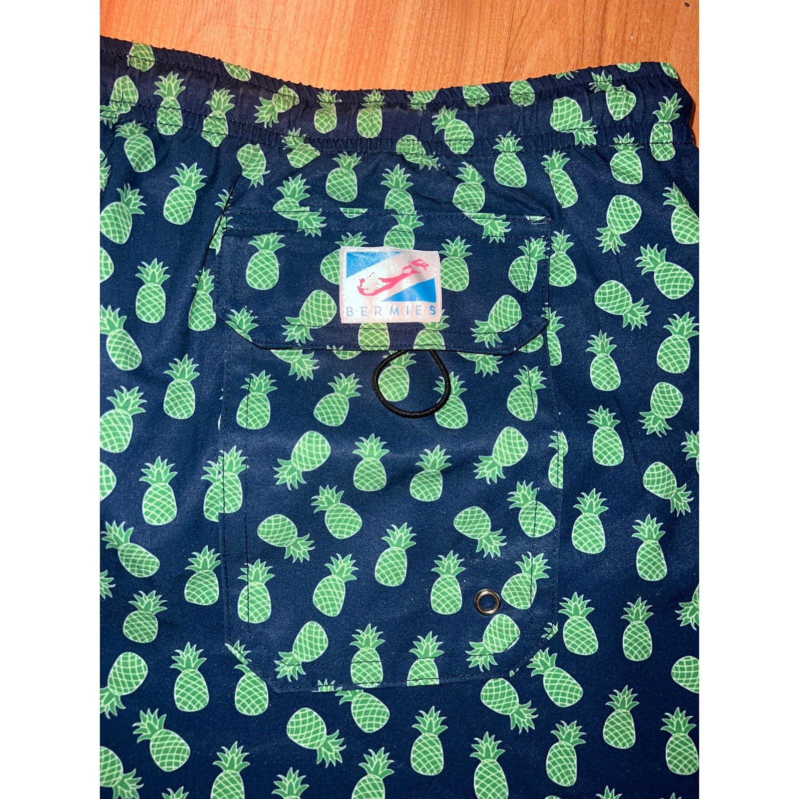 Vintage Bermies Pineapple Swim Shorts Trunks Pineapples Fruit 3.0 2X Size US 38 / EU 54 - 8 Thumbnail