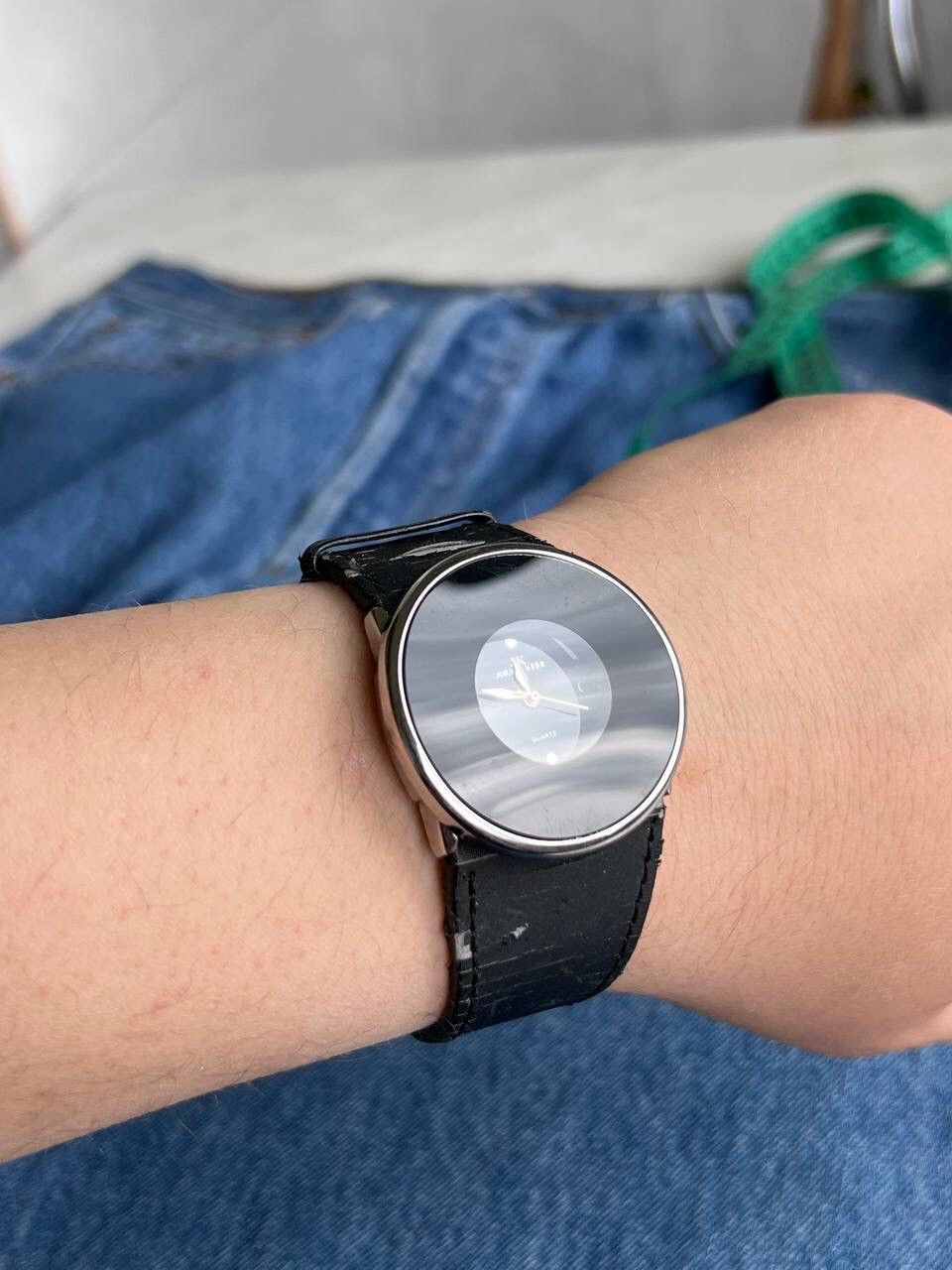 Japanese Brand × Vintage 1990S JK FUTURISTIC BRACELET JAPANESE ROUND WATCH DIAL Y2K Size ONE SIZE - 1 Thumbnail