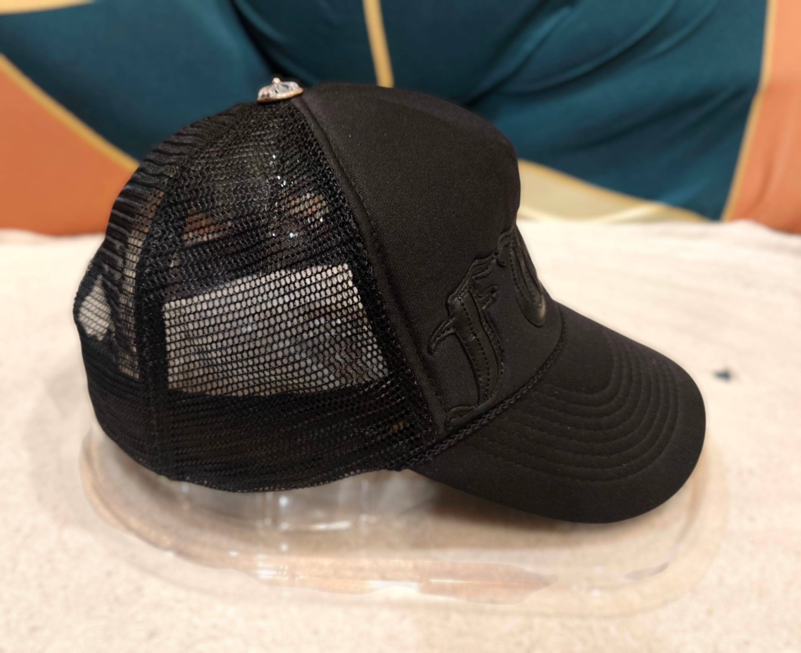 Chrome Hearts Vintage Chrome Hearts FUCK Trucker Cap Leather Patch Size ONE SIZE - 2 Thumbnail