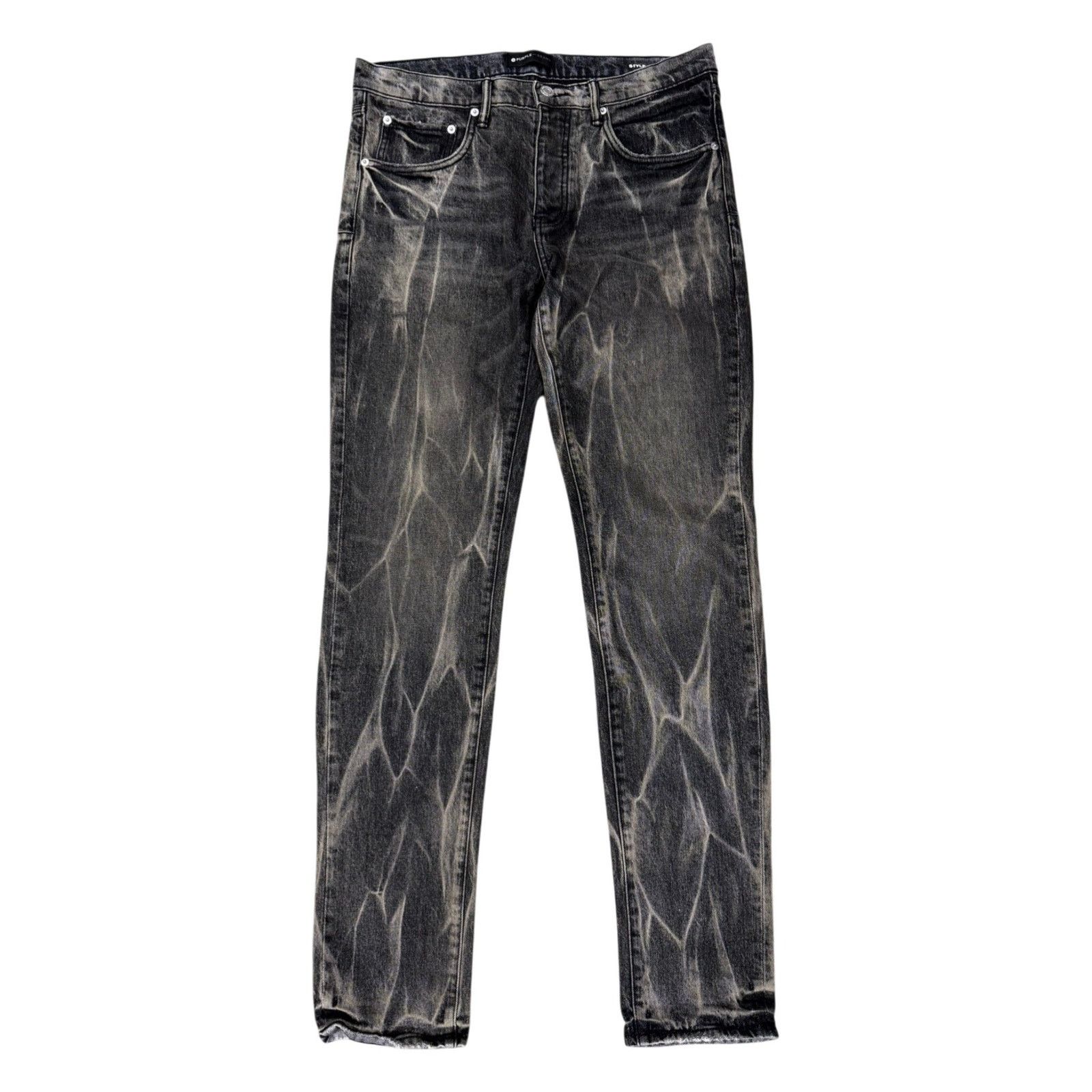 Purple Brand Purple Brand Tie Dye Black Wash Jeans Size US 34 / EU 50 - 1 Thumbnail