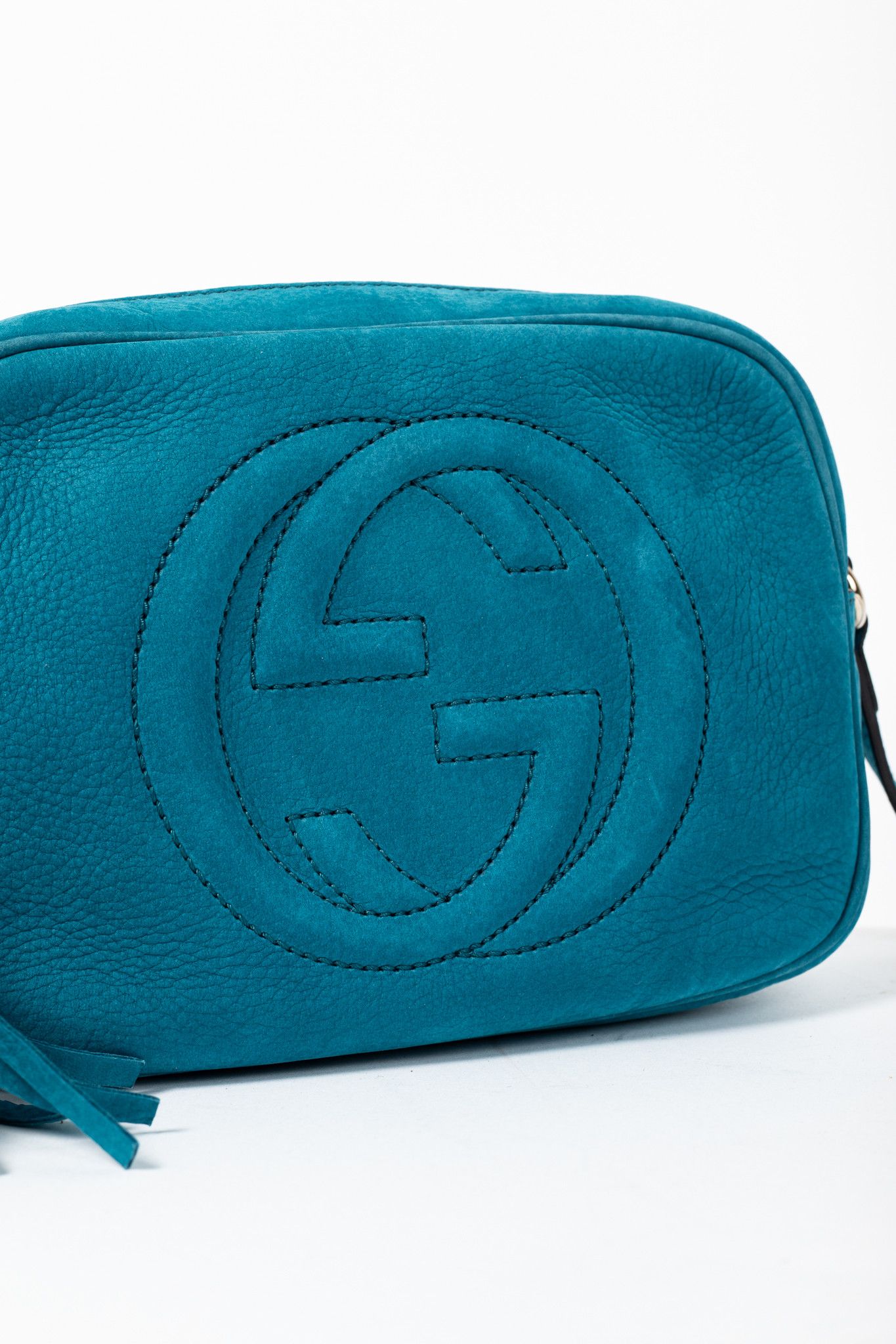 Gucci Gucci Soho Disco Cobalt Blue Vitello Range Crossbody Bag Size ONE SIZE - 8 Thumbnail