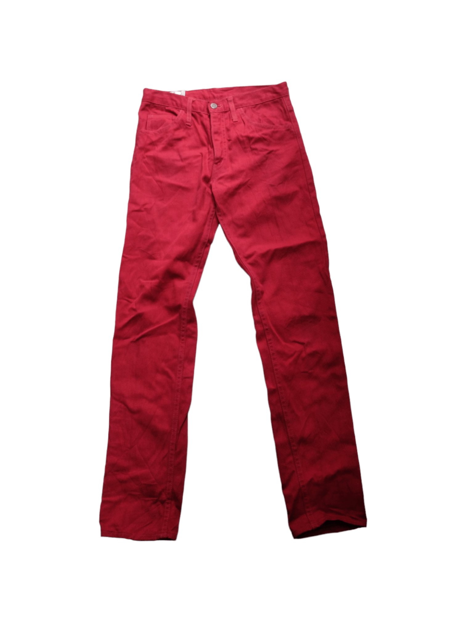 image of Big John Talon Zipper Denim Pants in Red, Men's (Size 30)