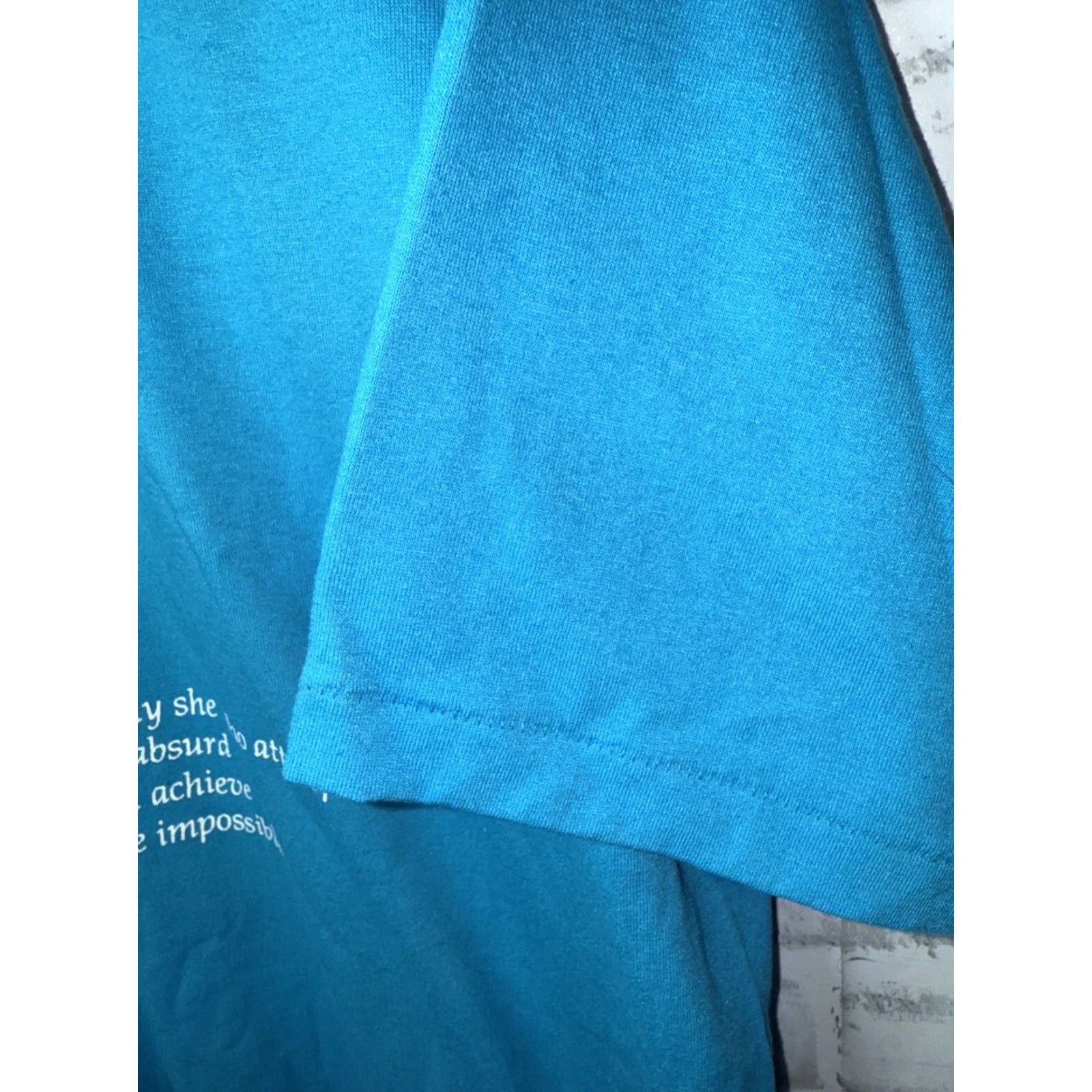 Hanes VINTAGE Hanes Single Stitch Blue Unisex T-Shirt Adult Large Size L / US 10 / IT 46 - 5 Thumbnail