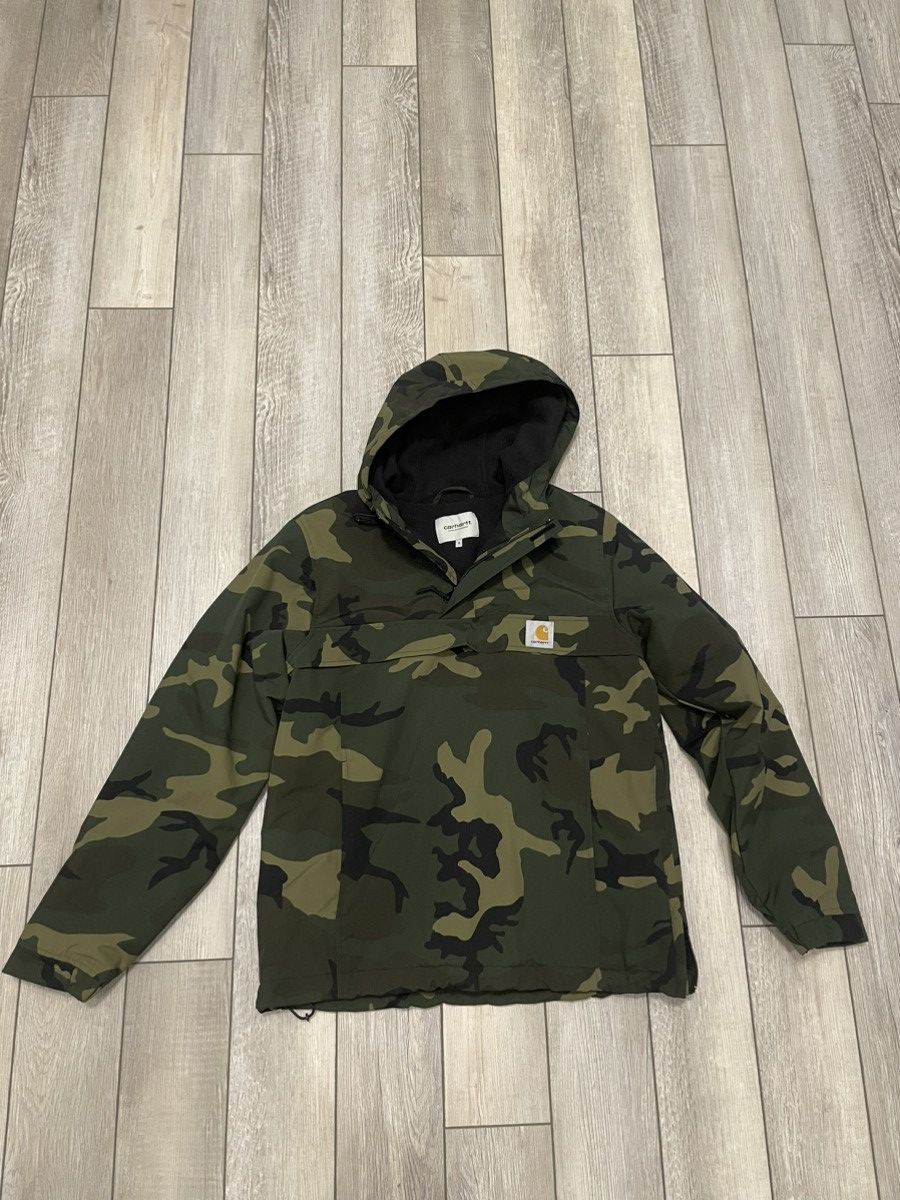 image of Carhartt Wip Nimbus Pullover Camo Green, Men's (Size Small)